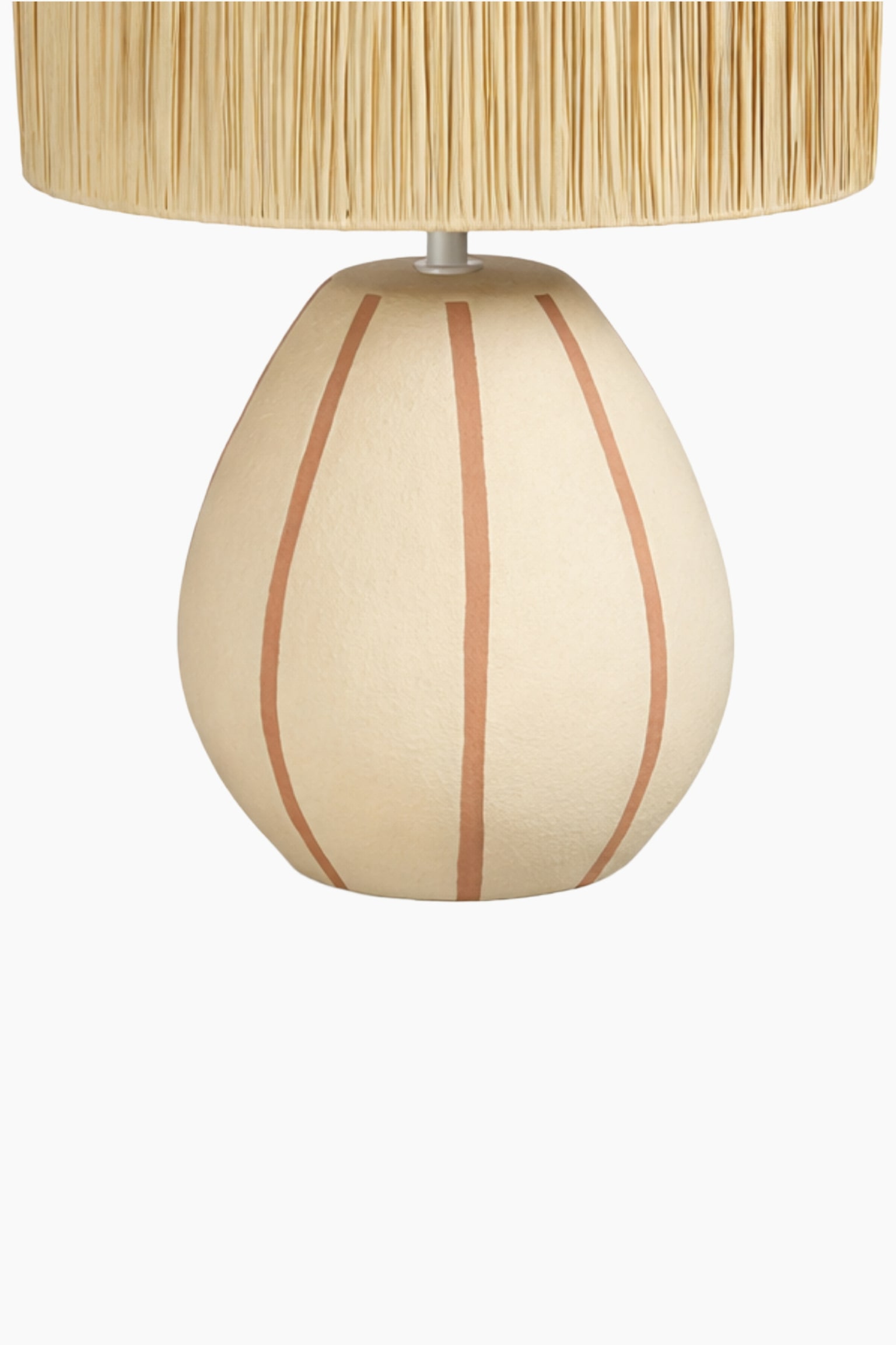 Keramisk Bordslampa-Beige - 5
