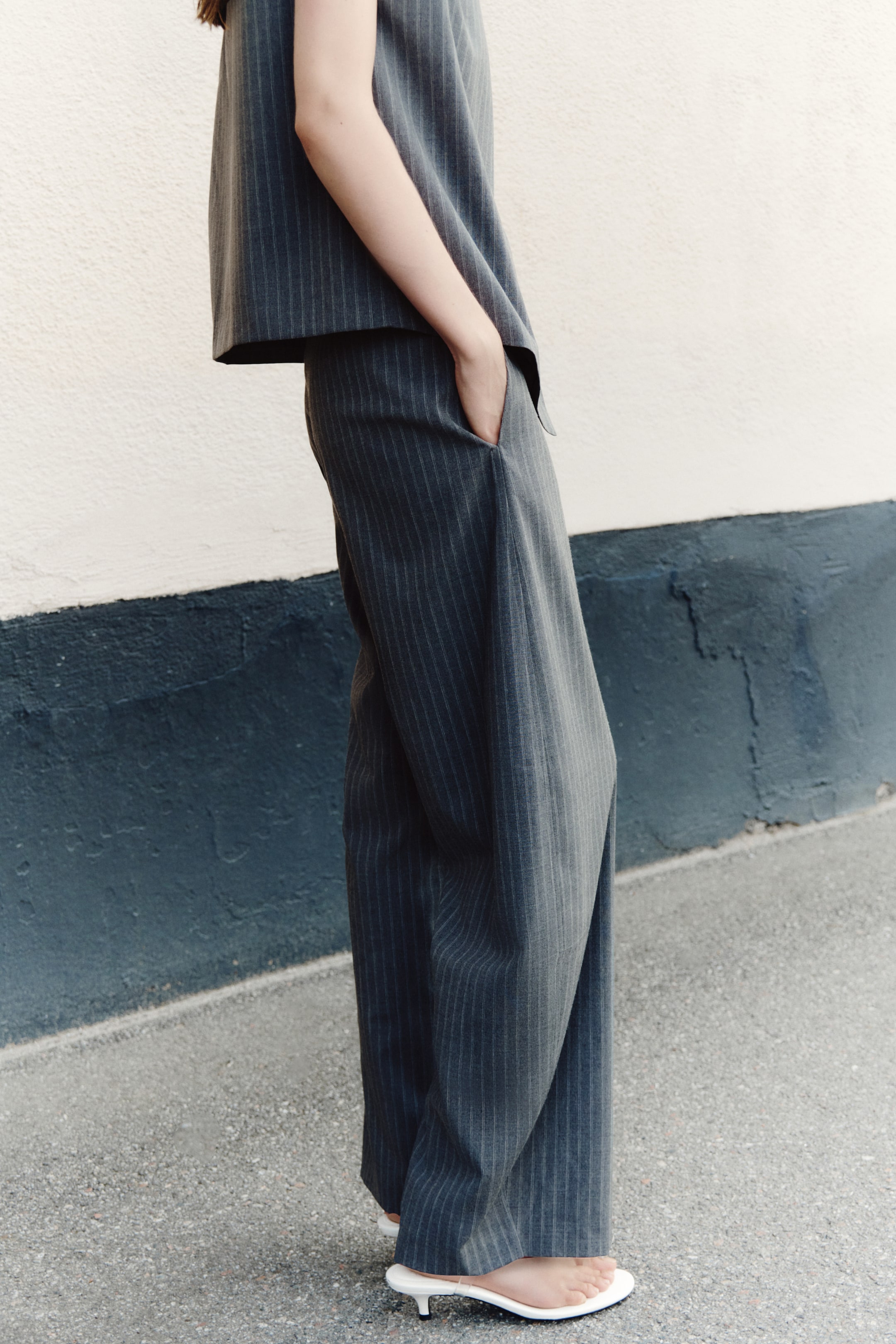 Dressy Barrel-Leg Pants