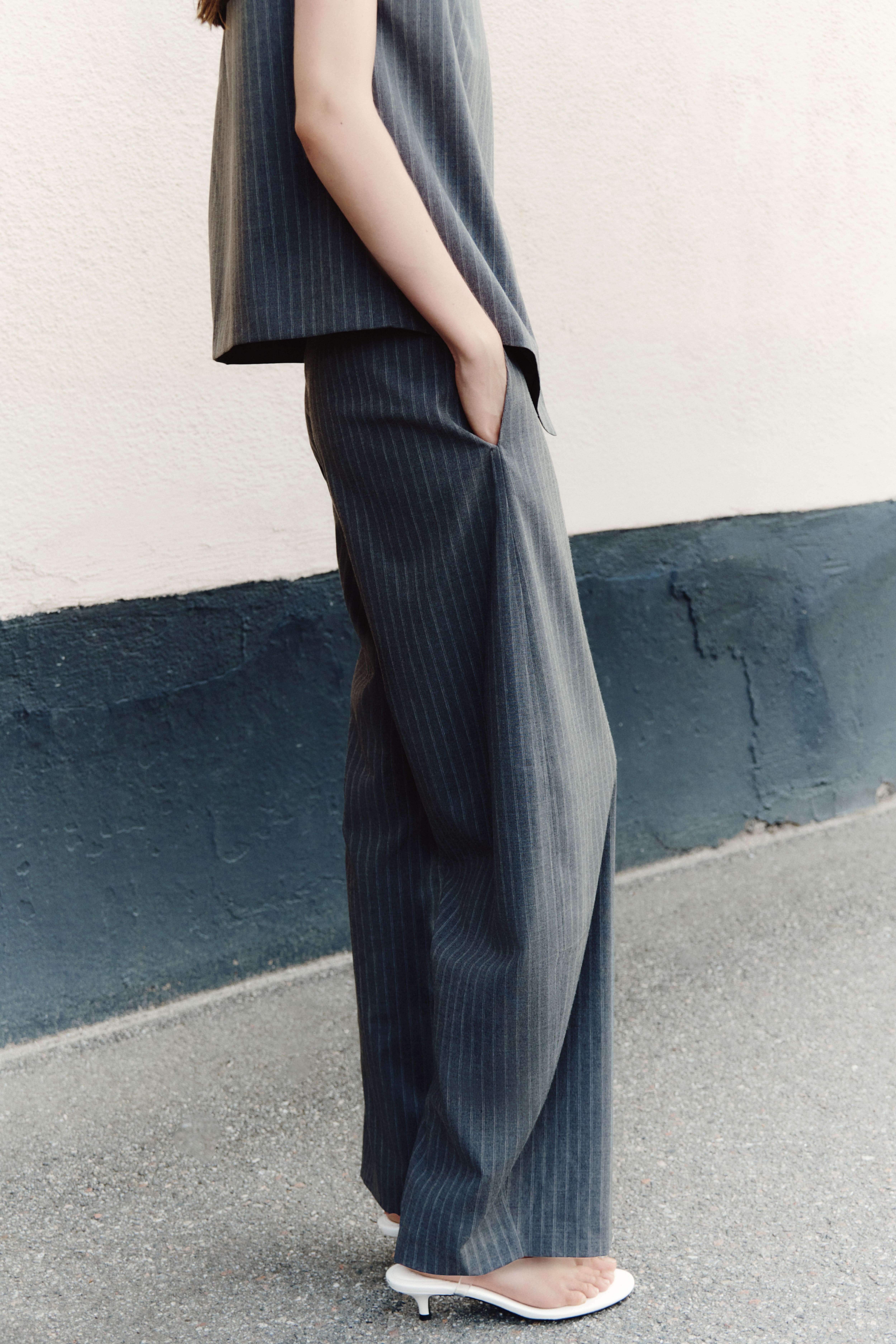 Dressy Barrel-Leg Pants