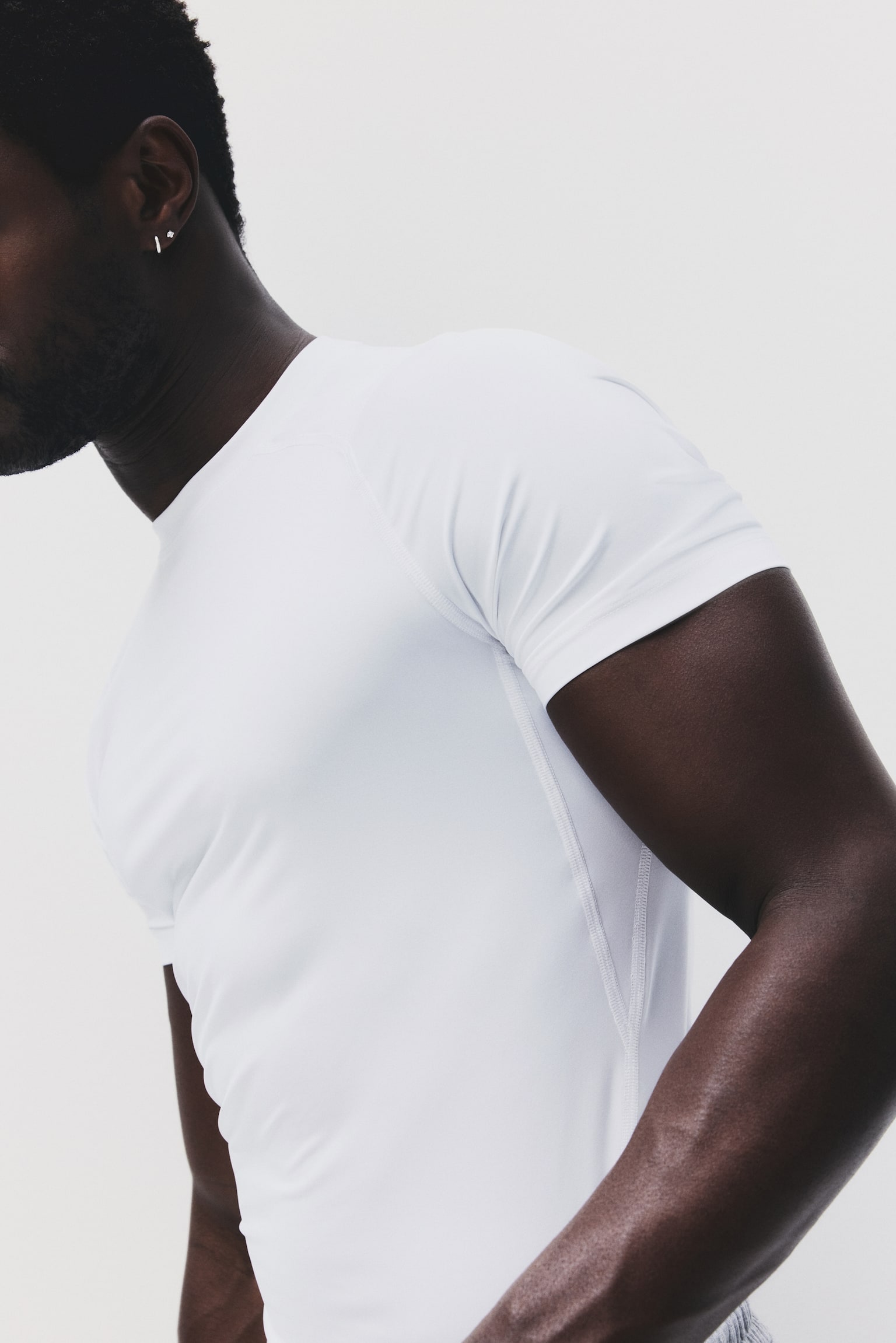 Compression Fit Sports T-shirt with DryMove™ - White/Black/Beige/Dark brown/Hot pink/365 Training Team - 3