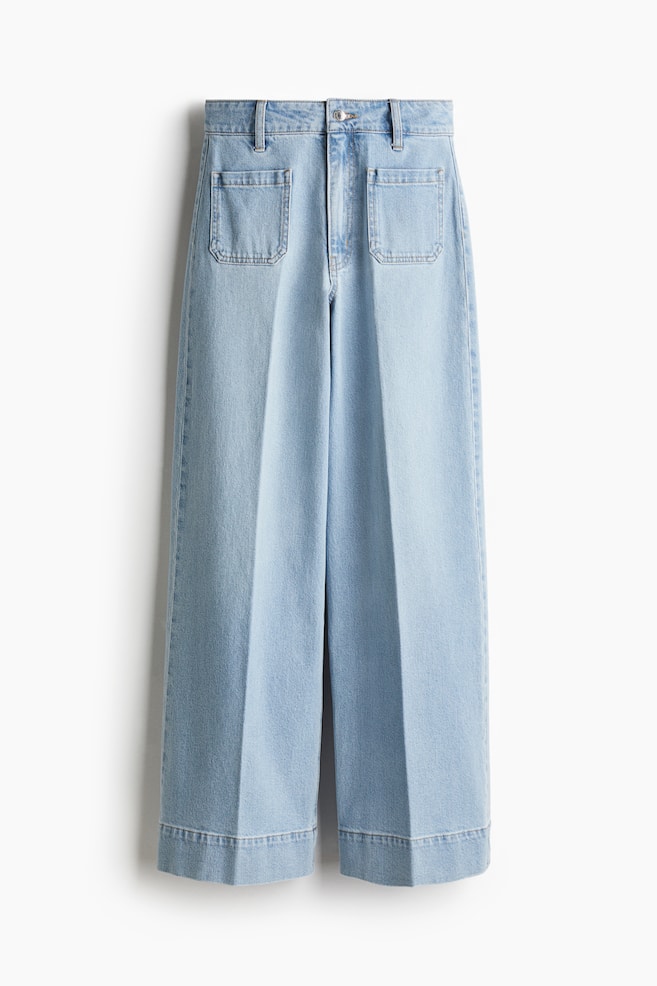 Wide High Jeans - Blasses Denimblau/Grau/Denimblau/Blau/Dunkles Denimblau/Ausgewaschenes Schwarz/Weiß/Denimblau - 1