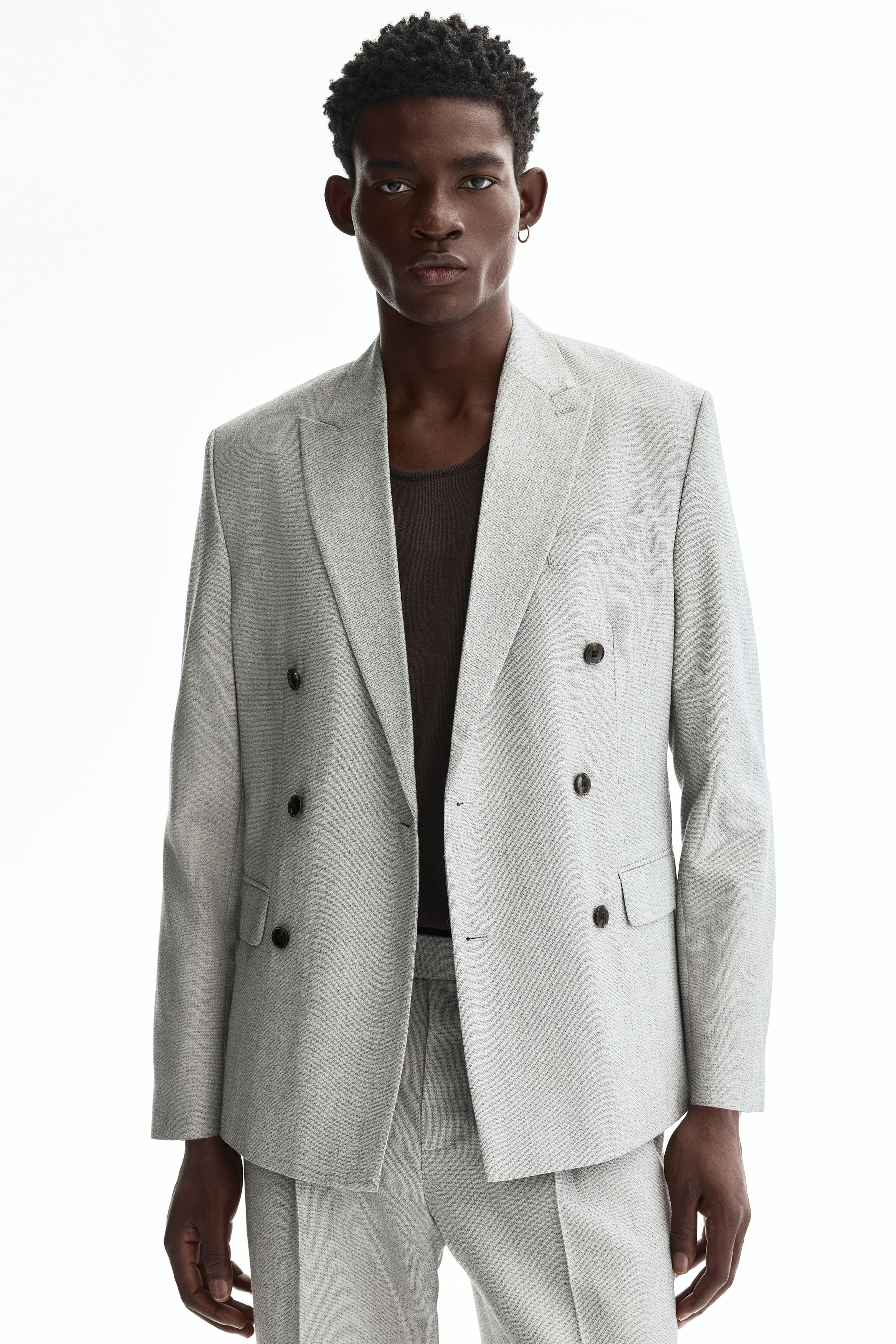 Regular-Fit Double-Breasted Jacket