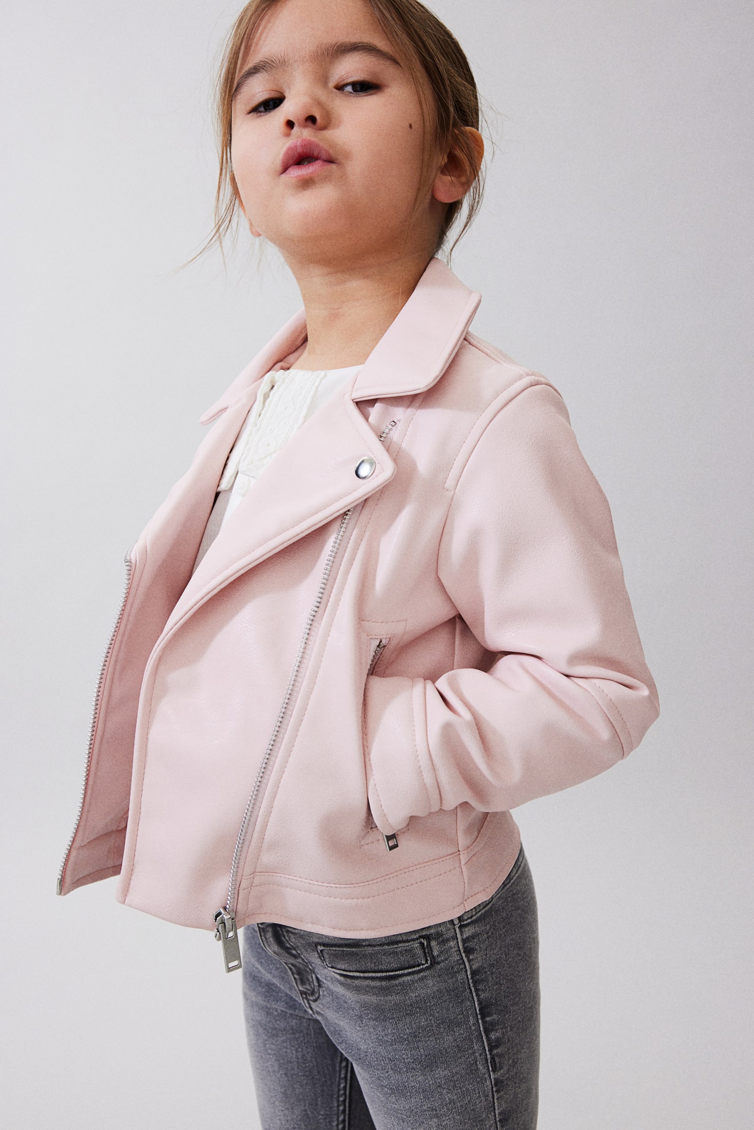 Biker Jacket - Light pink - 2