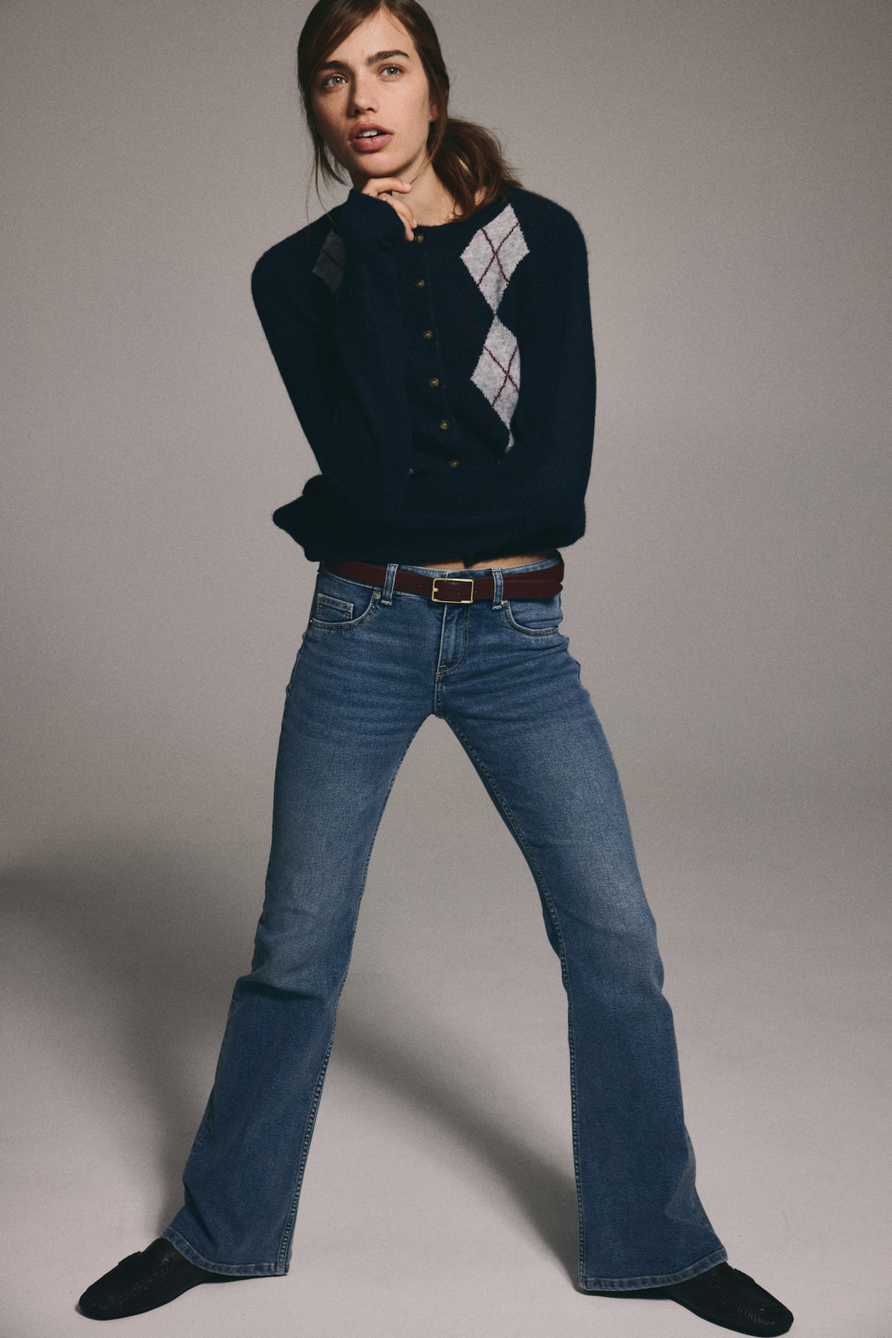 Flared Low Jeans - Denim blue - Ladies | H&M GB