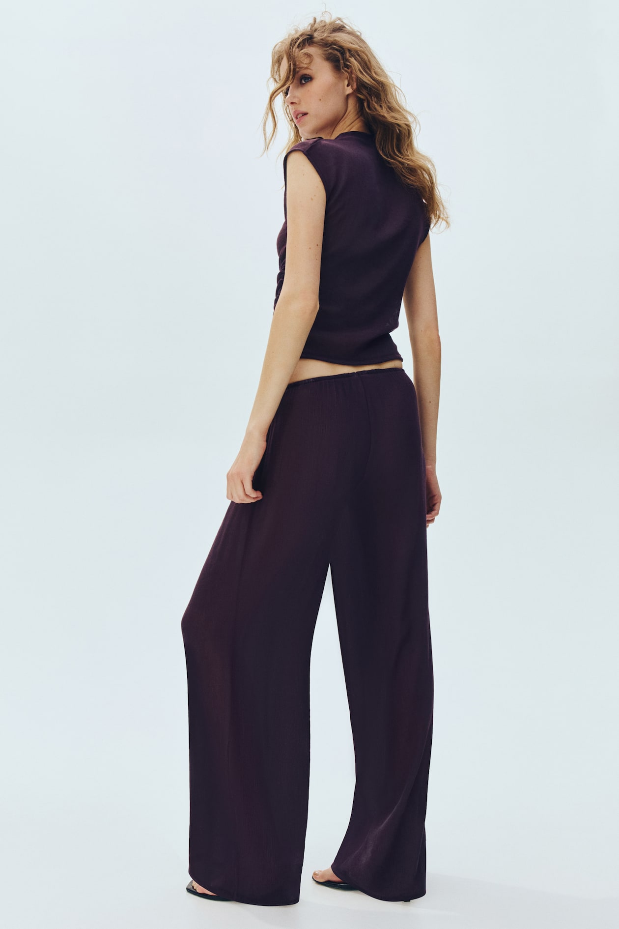 Sheer drawstring trousers - image 4