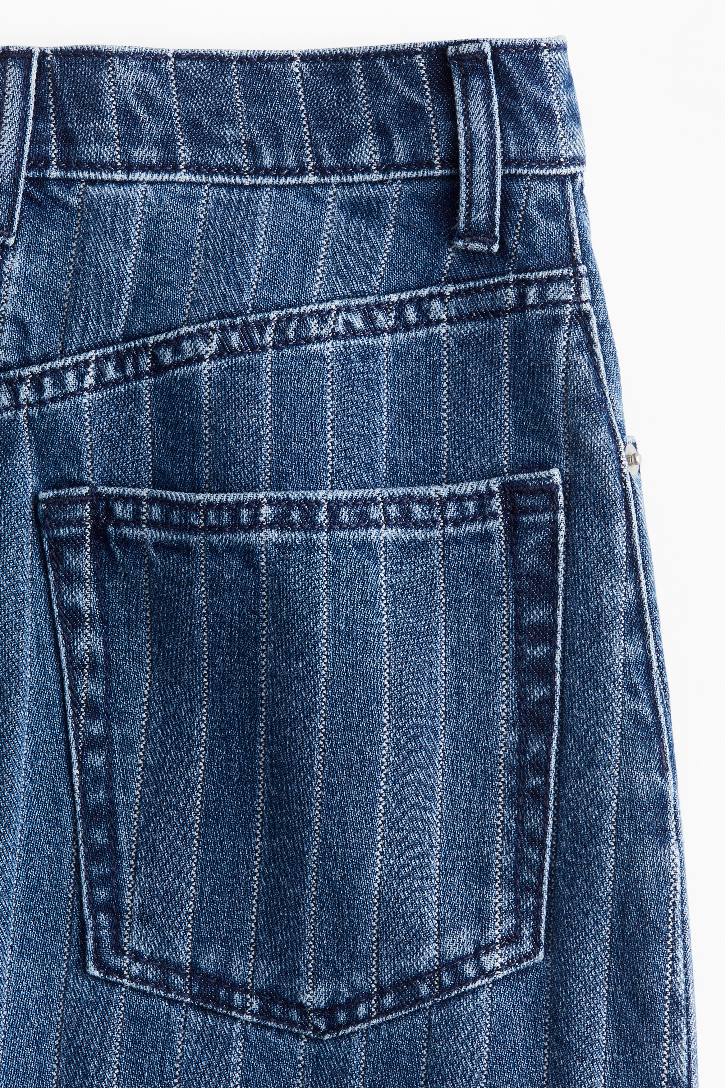 Jupe En Jean Femme Taille Haute Mi-Longue Denim Bleu Fente Crayon Moulante Boutons Rétro Élégante Ajustée Fendue