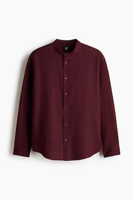 Skjorta i linmix Relaxed Fit