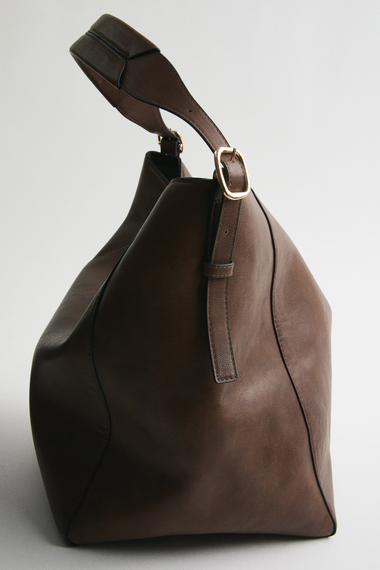 Shopper - Dark brown/Greige - 1
