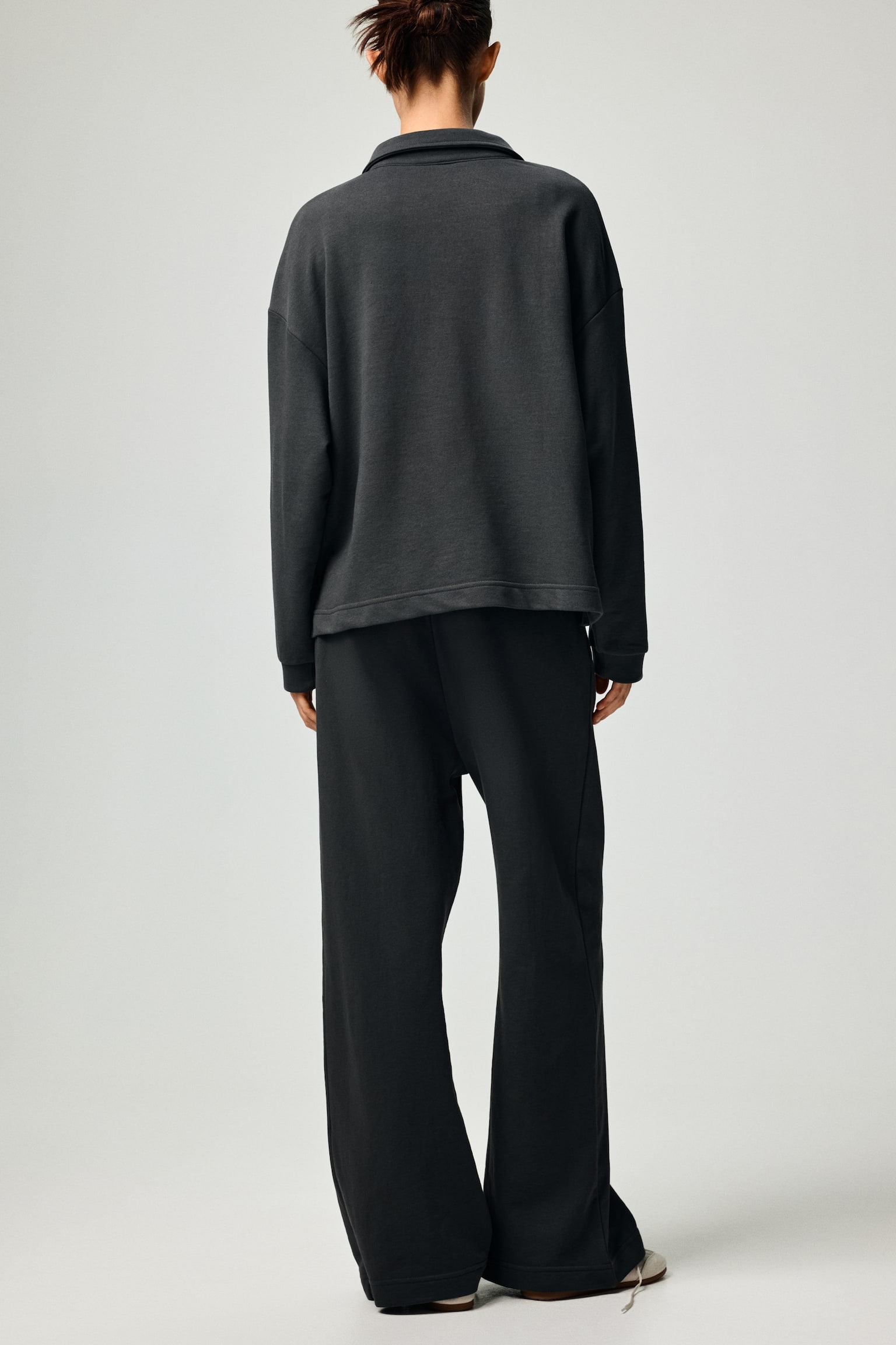 Straight-leg joggers - Dark grey/Light grey marl/Dark dusty pink/Dark brown/Black - 5