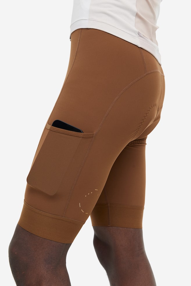 DryMove™ Cycling bib shorts - Brown - 3