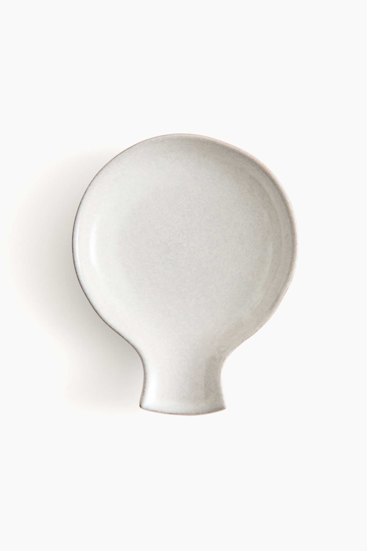 Reactive-glaze spoon rest - White - 1