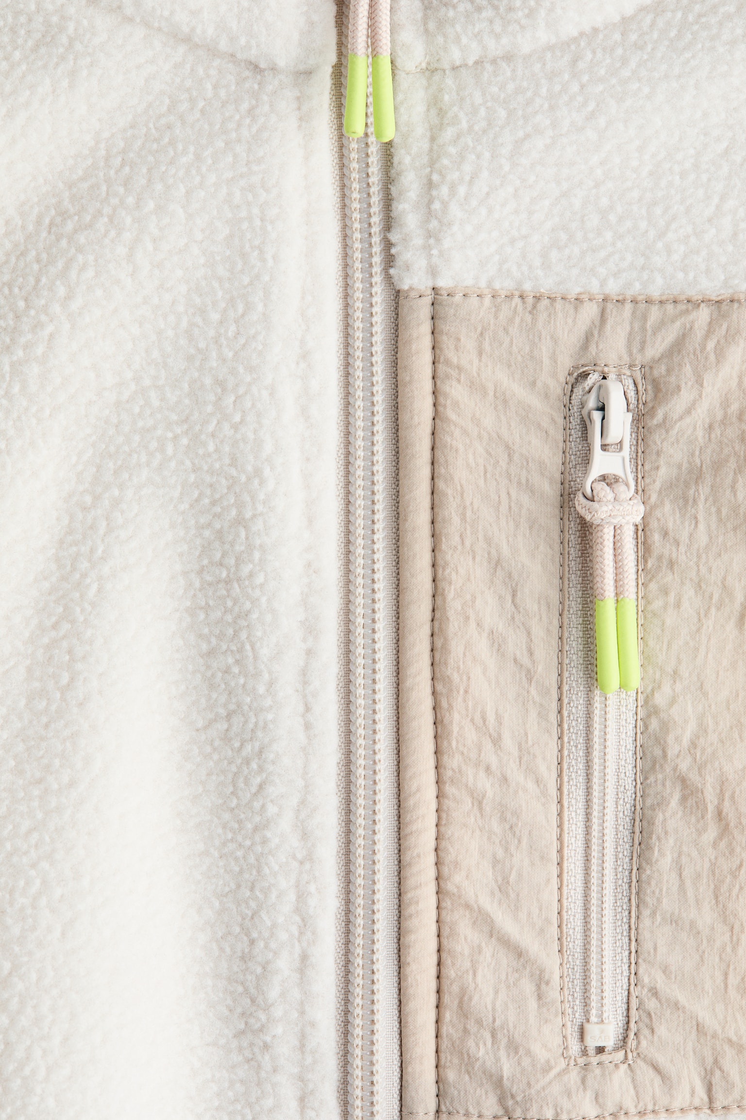 Fleece jacket - Cream/Pink/Pink/Blue - 2