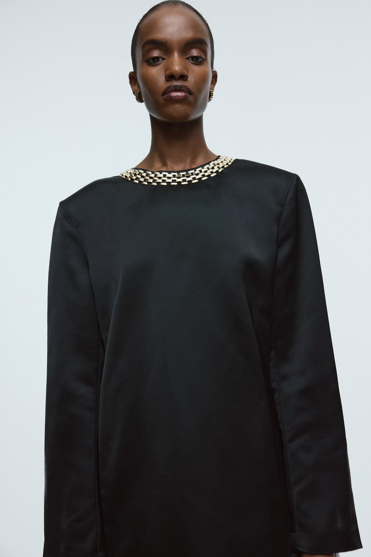 Chain-Detail Shift Dress - image 4