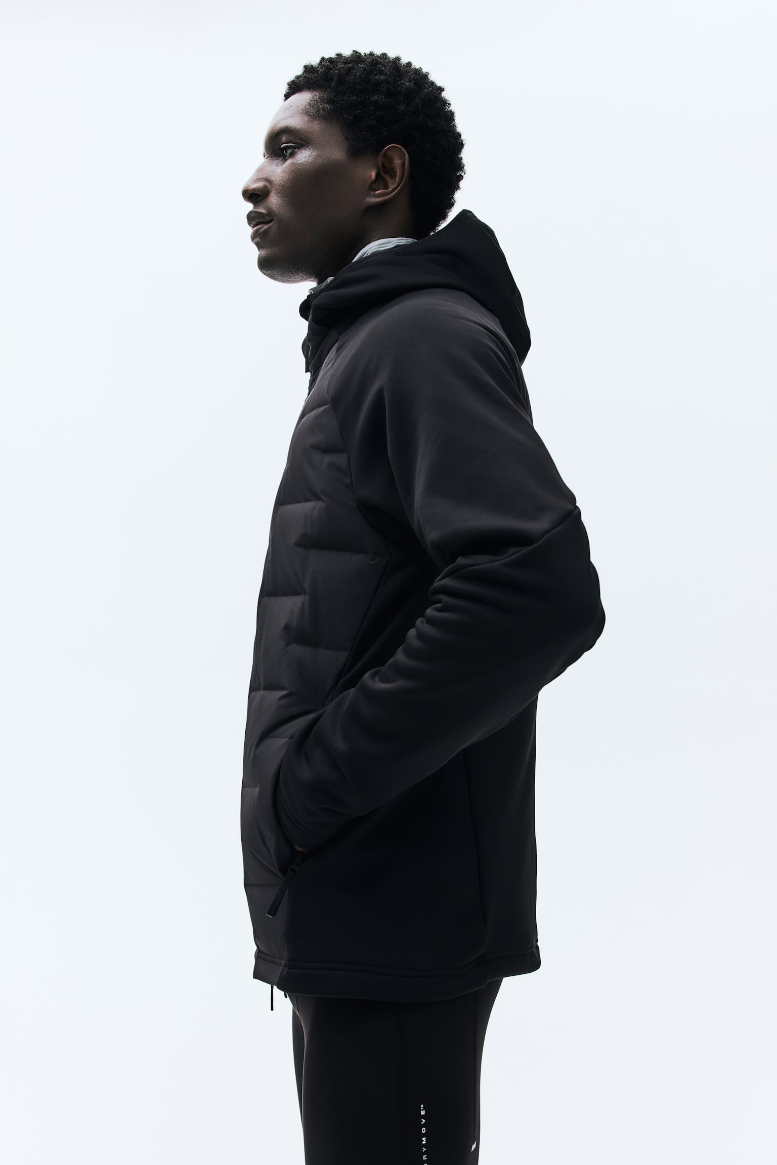 Regular Fit Hybrid jacket in ThermoMove™ - Black - 6