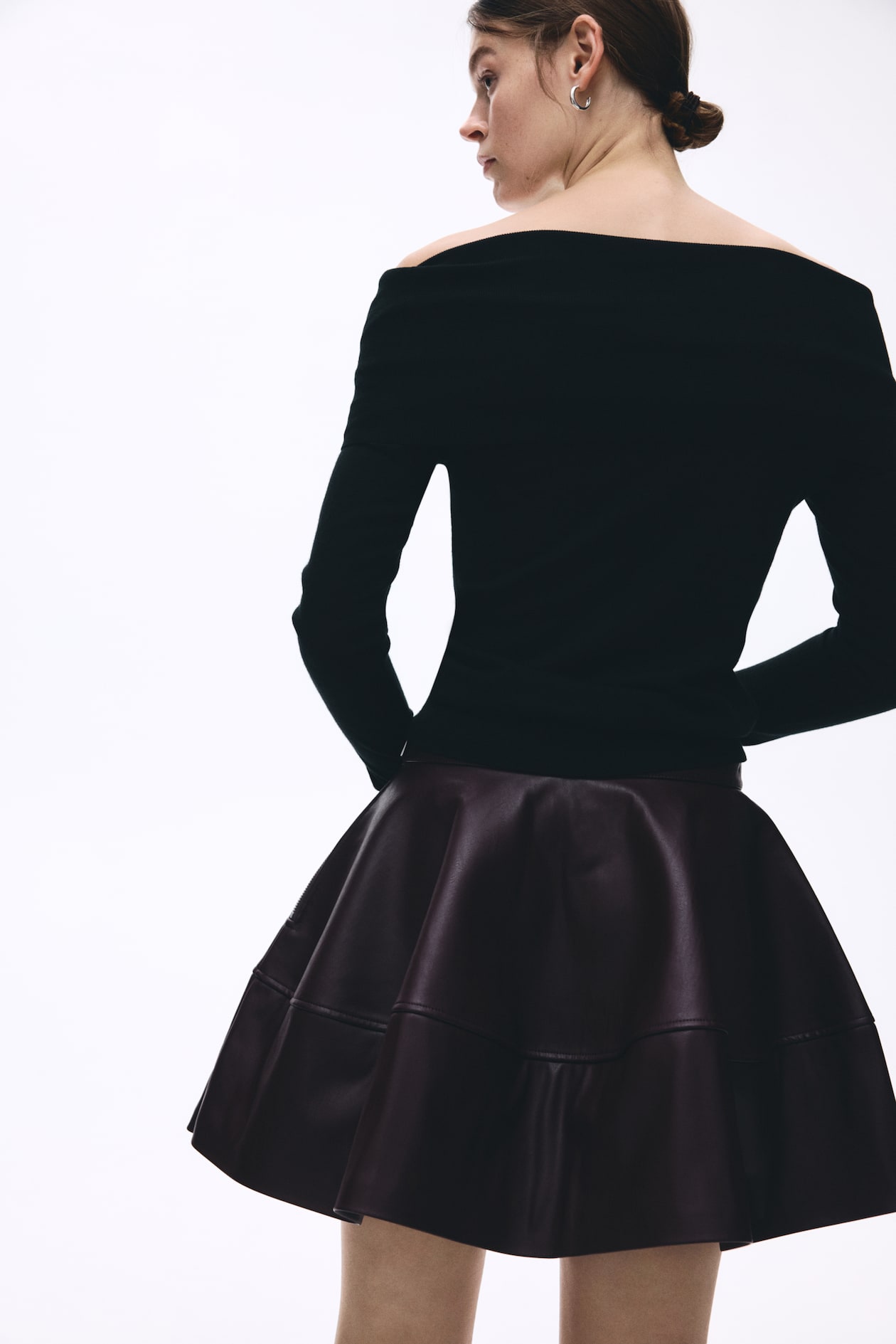 Coated Mini Skirt - image 2