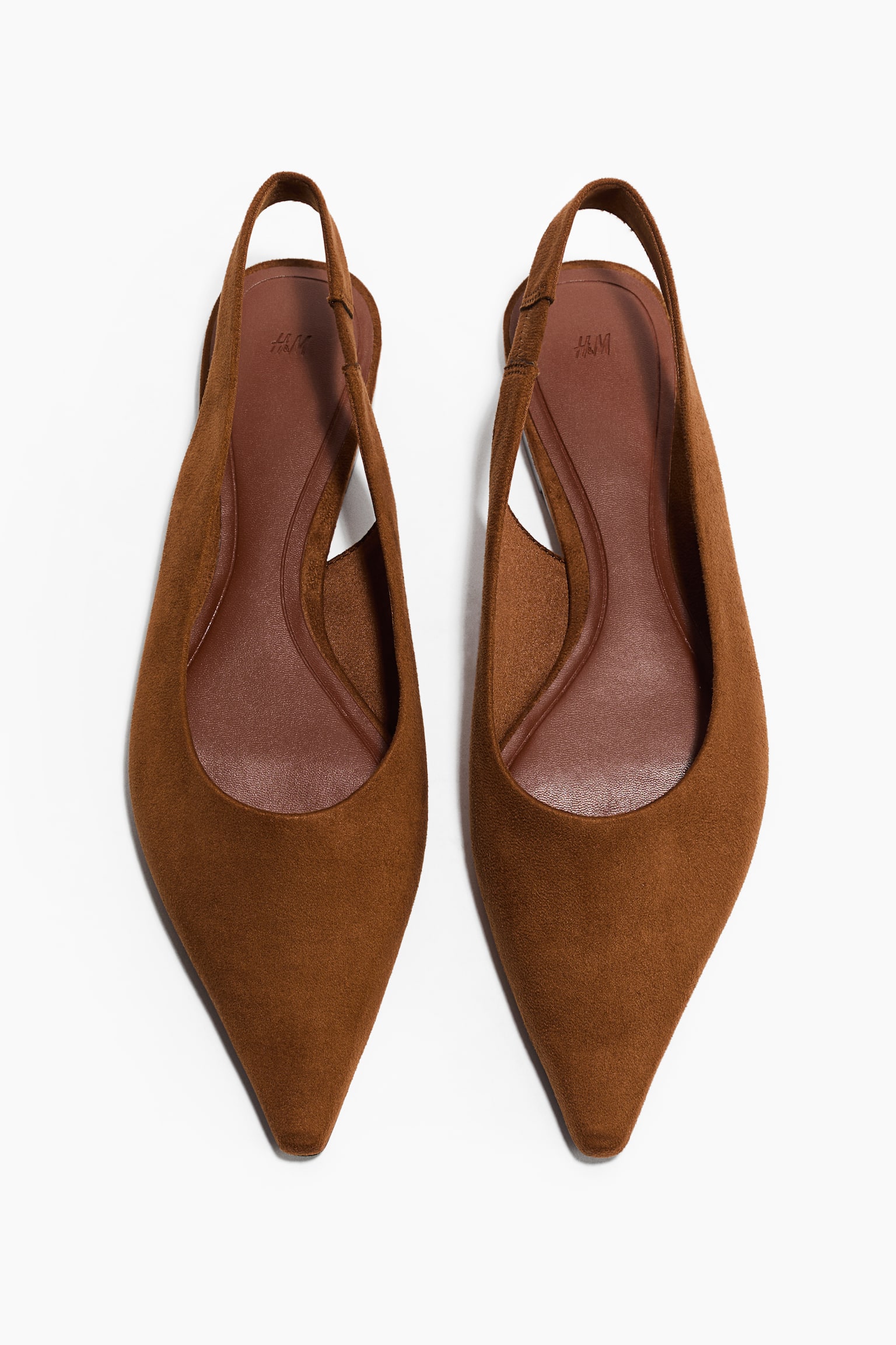 Pointed Slingbacks - Brown