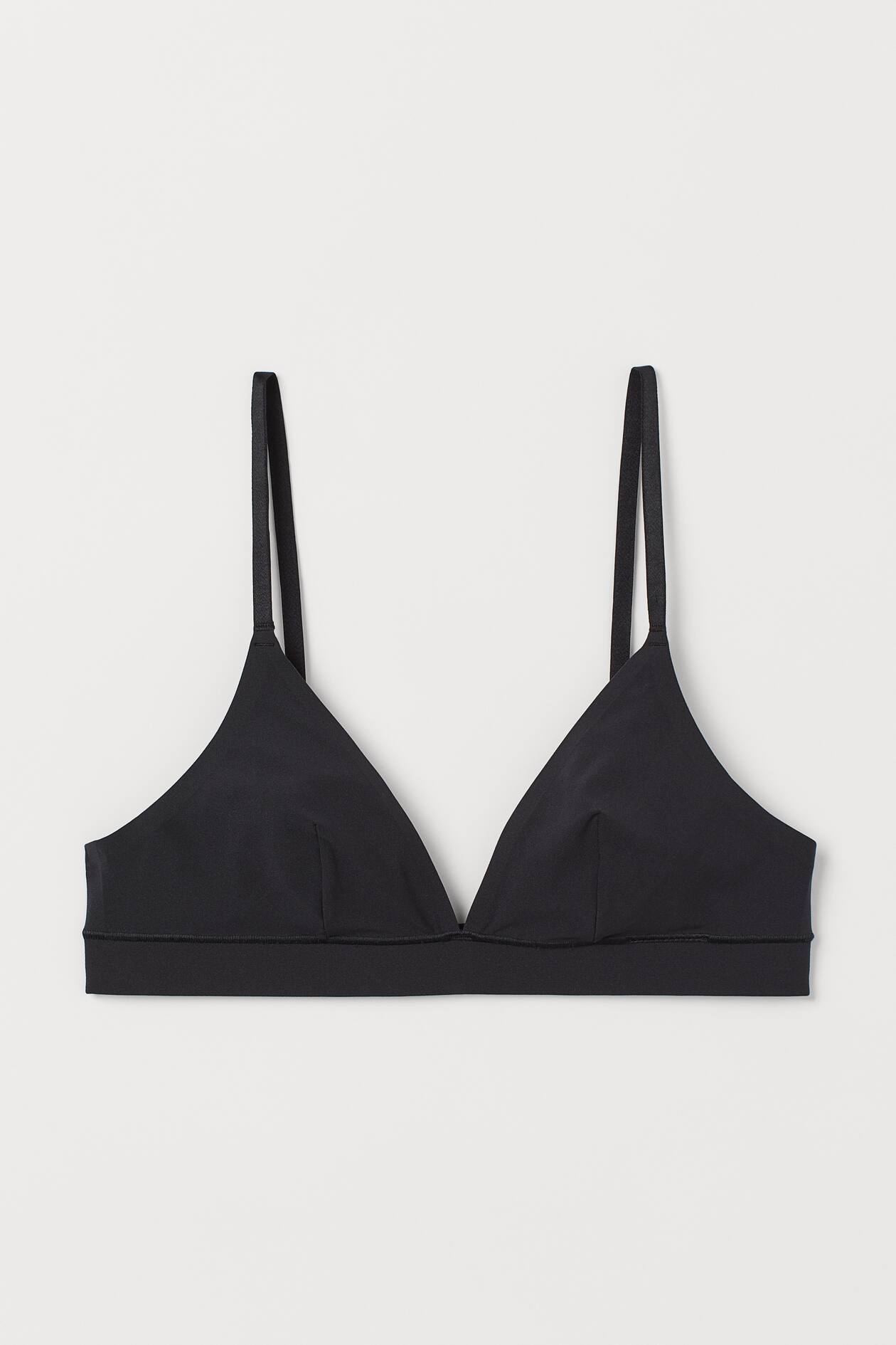 Soft-cup Microfiber Bra - Black - Ladies | H&M US