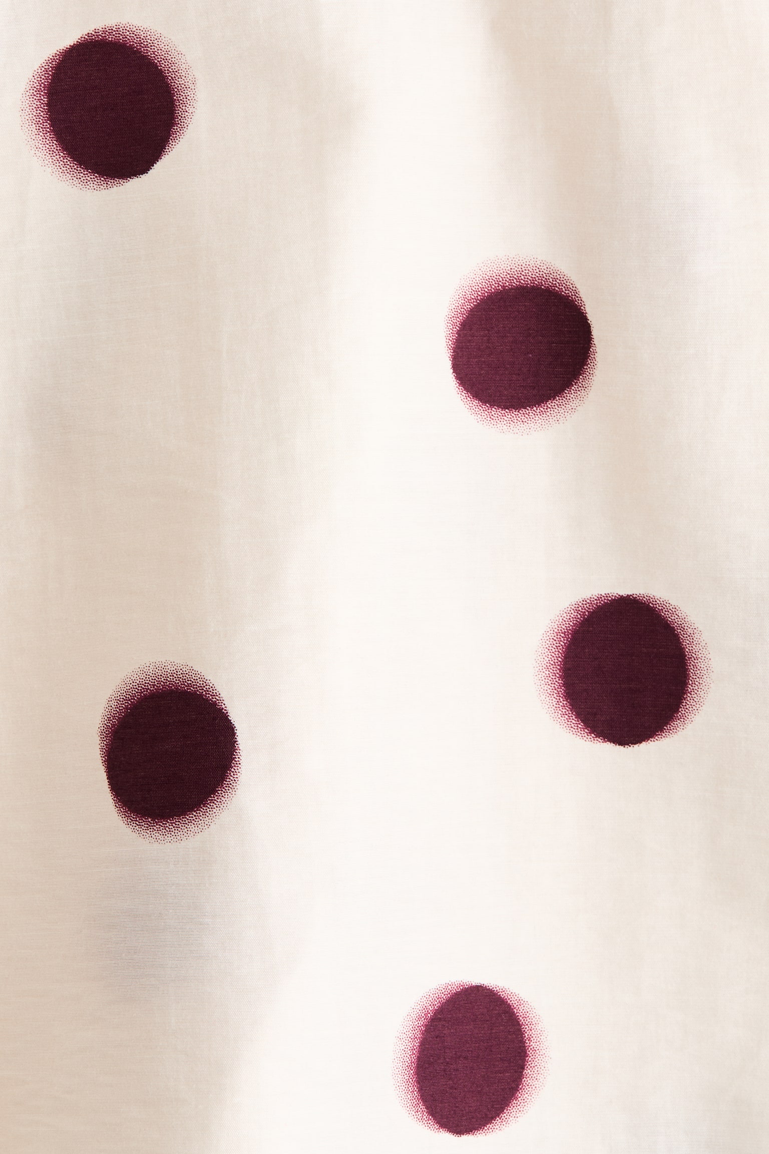 蝴蝶結飾迷你洋裝 - 奶油色/點點 - 5