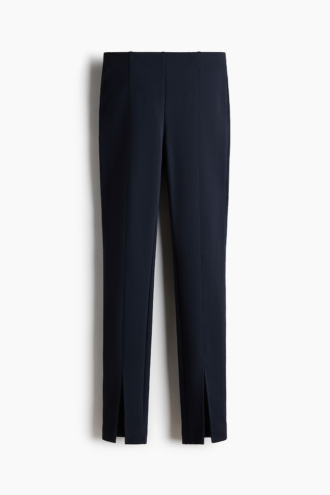 Leggings en punto roma - Azul marino/Negro - 1