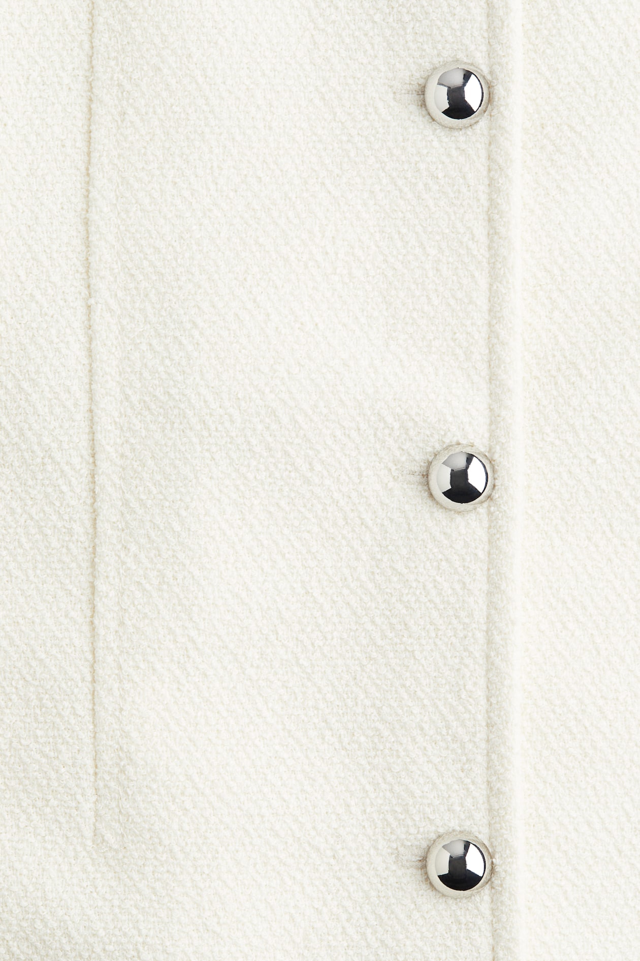 Button-Front Boucle Dress - image 2