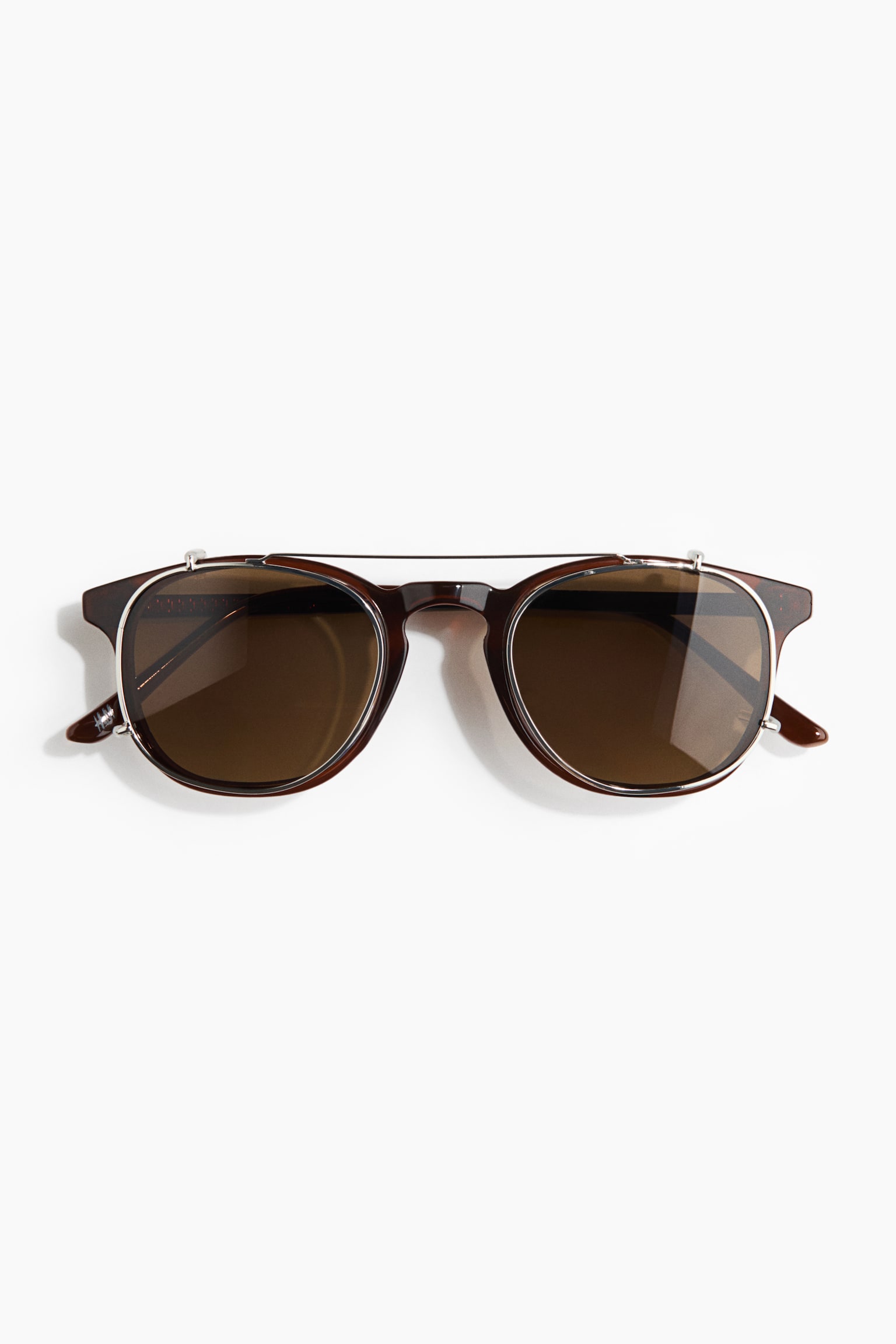 2-in-1 polarised sunglasses - Brown
