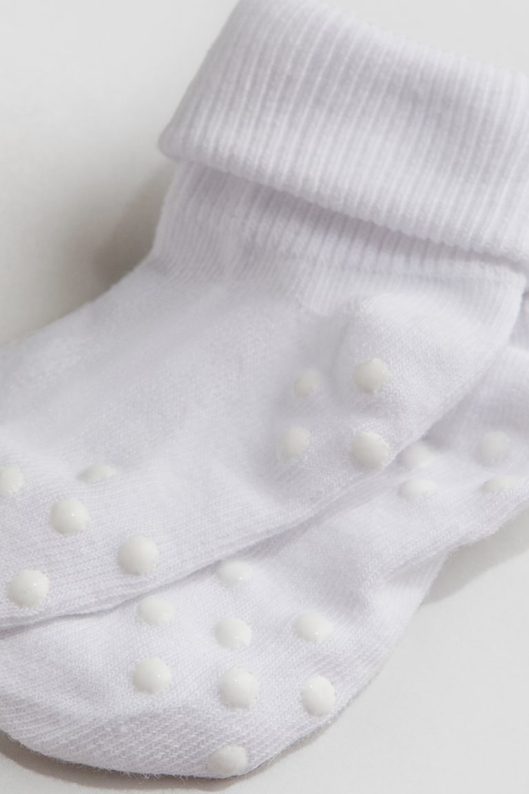 15 Paia Calzini Antiscivolo Bambini HYCLES - Cotone Morbido Per 1-7 Anni, Maniglie Piede Intero