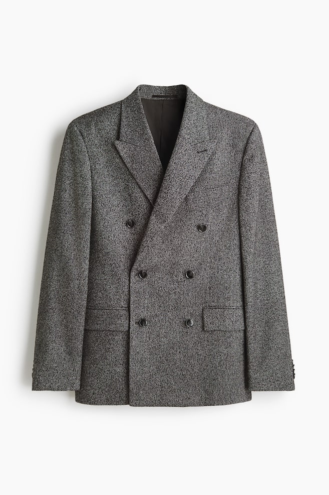 Casaco assertoado Regular Fit - Cinzento escuro mesclado - 1