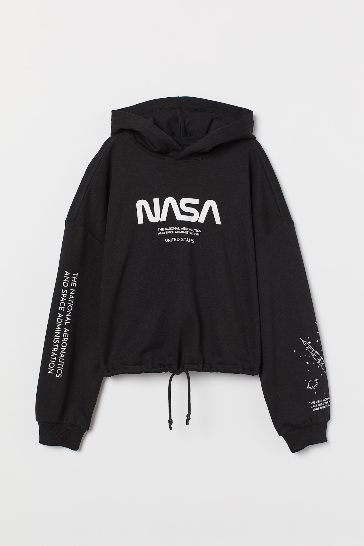 Hoodie mit Druck Schwarz/NASA Ladies H&M DE