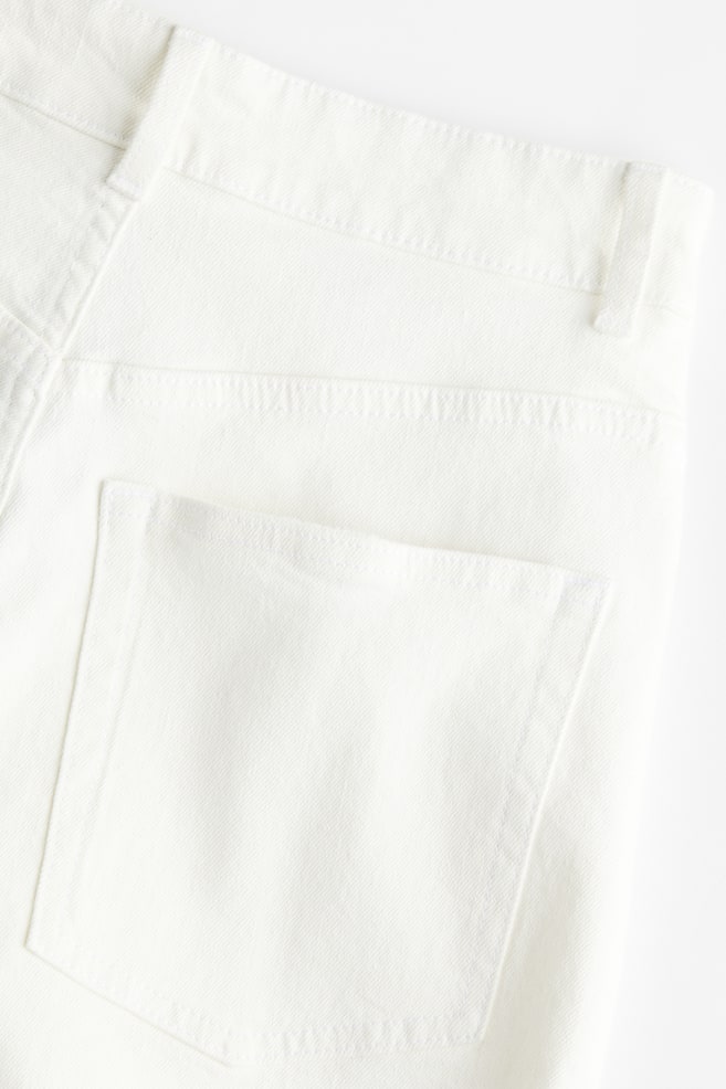 High-waisted denim shorts - White/Light denim blue/Dark grey/Denim blue/dc/dc - 6