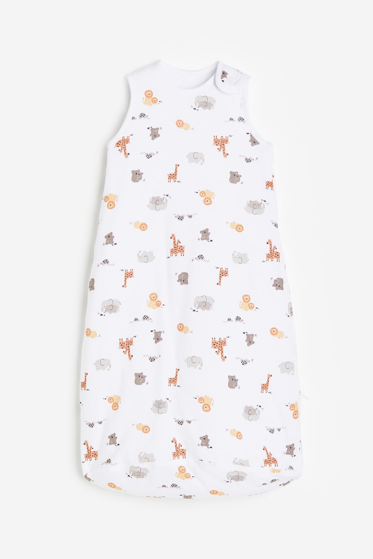 Printed sleep bag - Round neck - Sleeveless - White/Giraffes - Kids | H