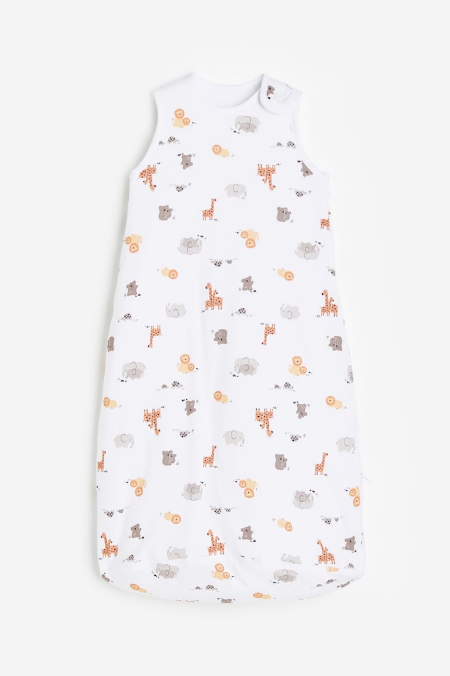 Printed sleep bag - White/Giraffes/White/Hot Air Balloons/White/Floral/Light grey marl/Koala - 1