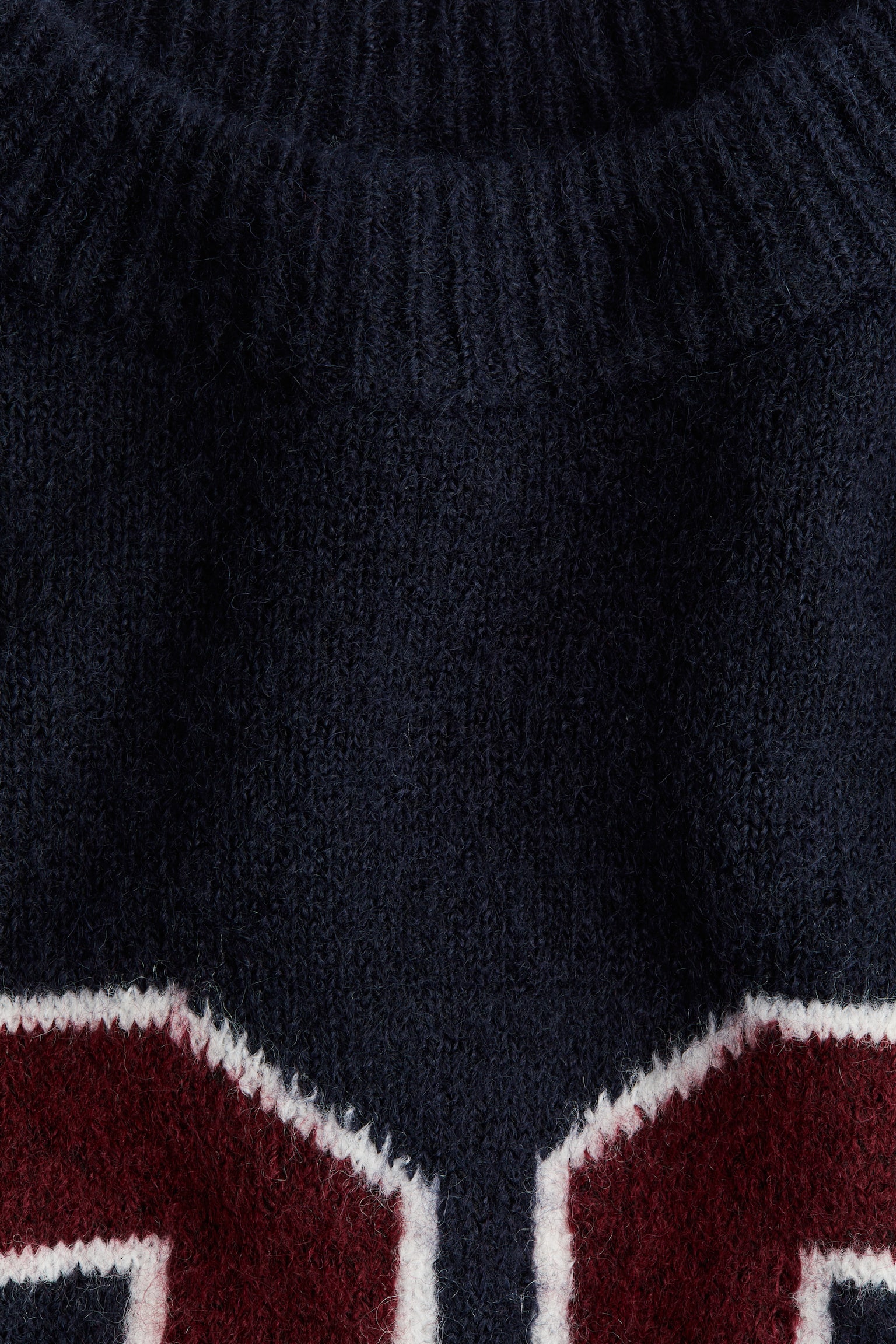 Женский свитер H&M Motif-Detail, цвет: Тёмно-синий — фото 2