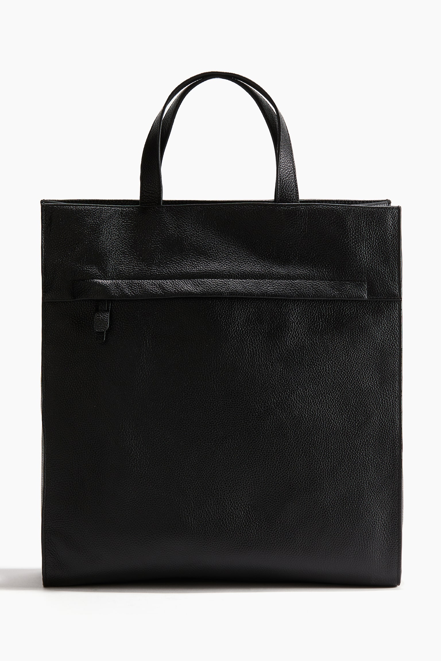 Shopper em pele - Preto - 1