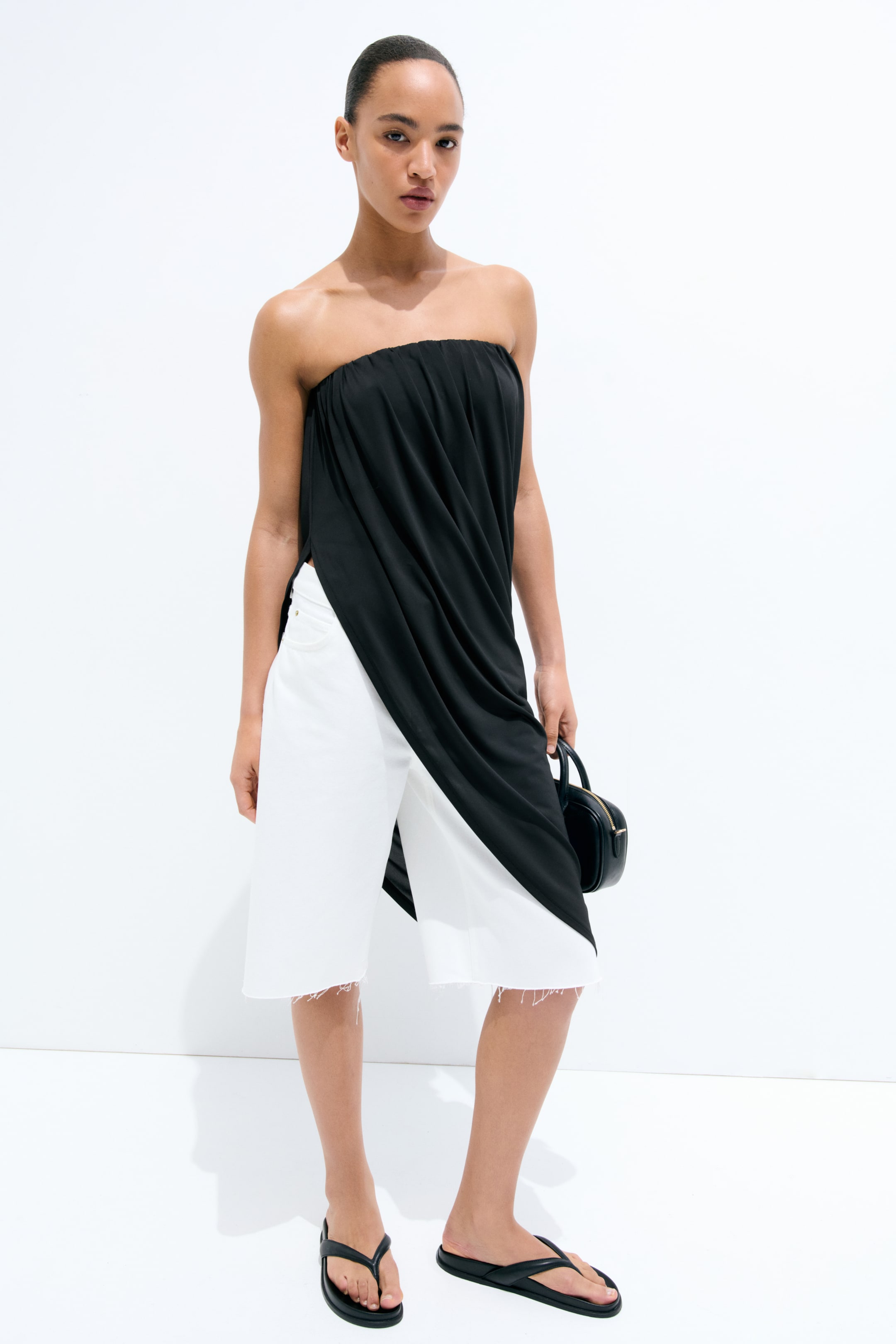 Женские топы H&M Asymmetric Bandeau Top — фото 4