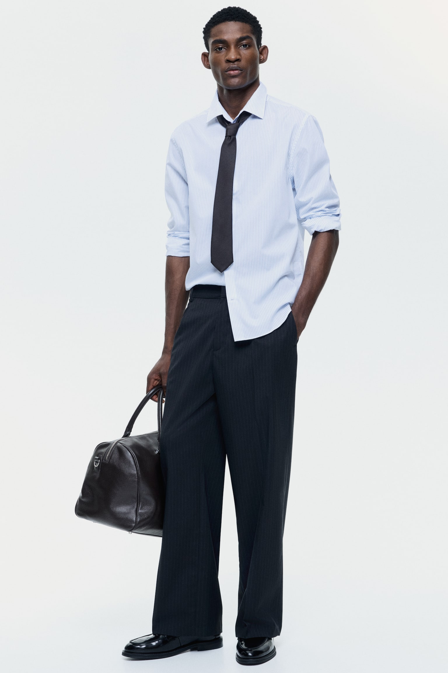 Loose Fit Tailored trousers - Black/Black/Grey/Beige/Dark brown/Beige/Checked - 1