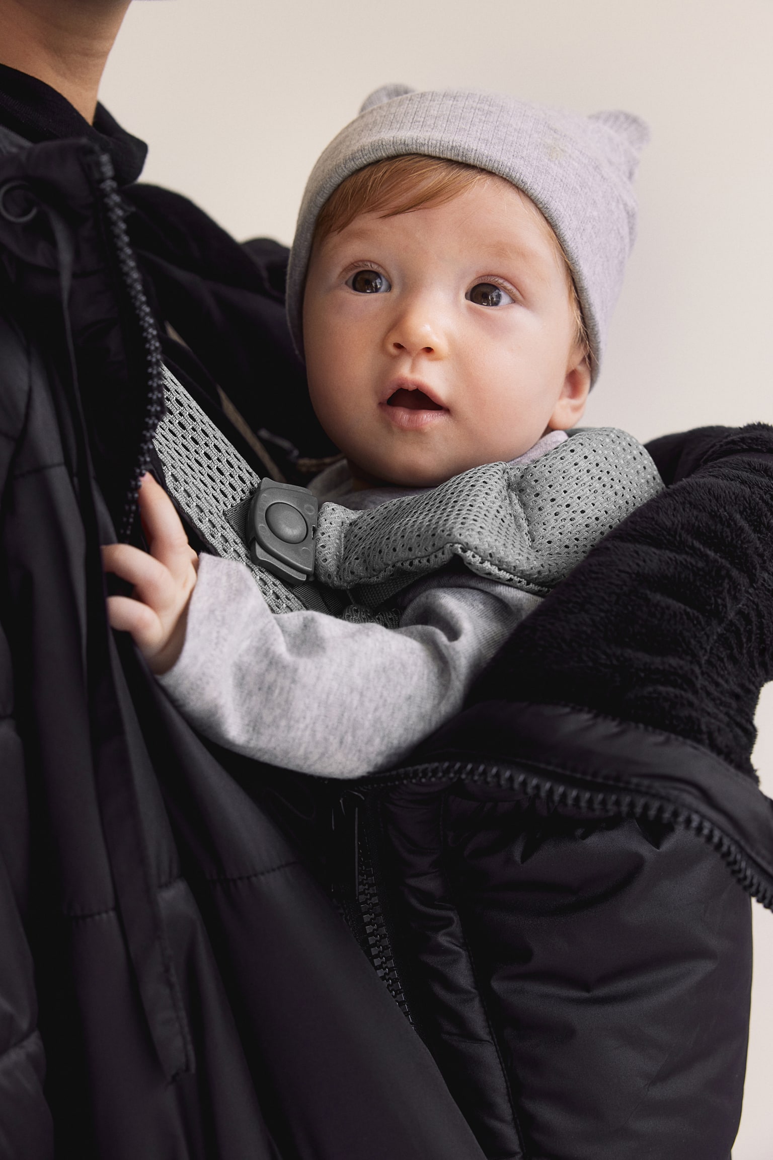 MAMA Before & After Babywearing puffer coat - Black - 5