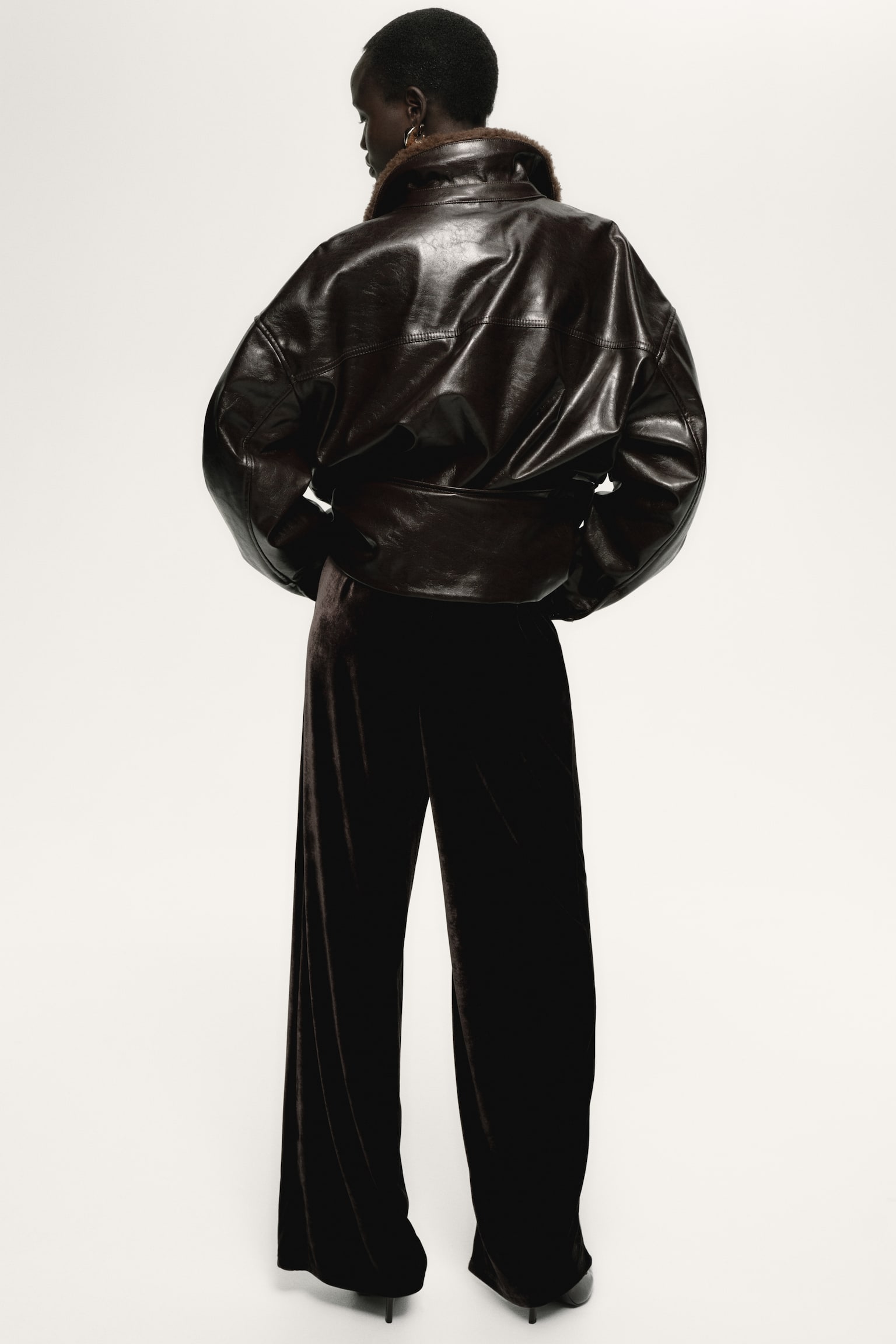 Velours broek - Donkerbruin/Donkergroen/Zwart - 6