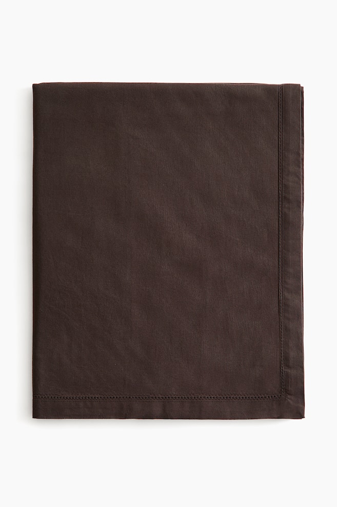 Cotton tablecloth - Dark brown/White/Dusty blue/Light dusty pink/Light beige - 1