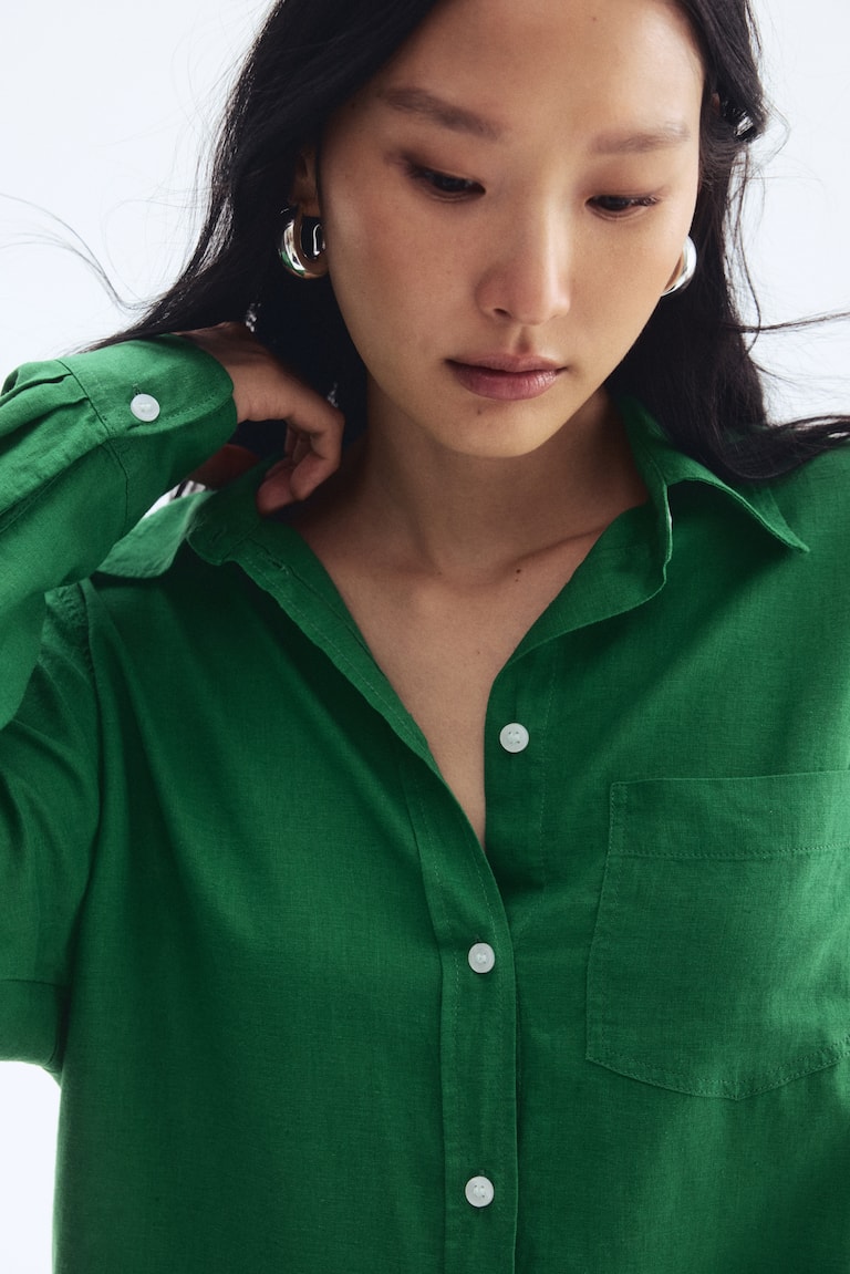 slim fit dress slacks Share Your Story Dark Emerald Green Shirt Dress, X-Large - The Mint Julep Boutique