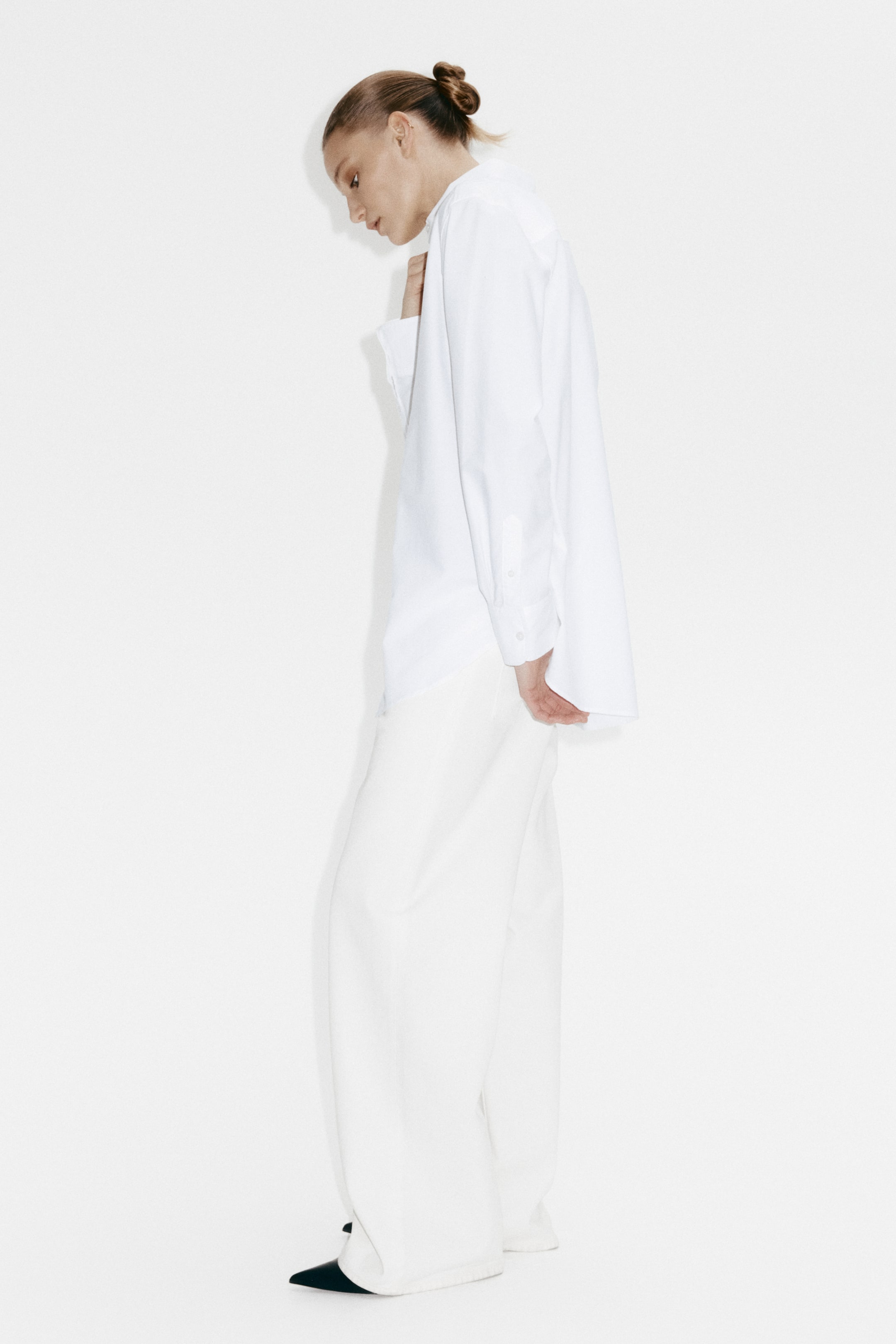 View larger image: Oxford shirt - White - Ladies | H&M MY 4