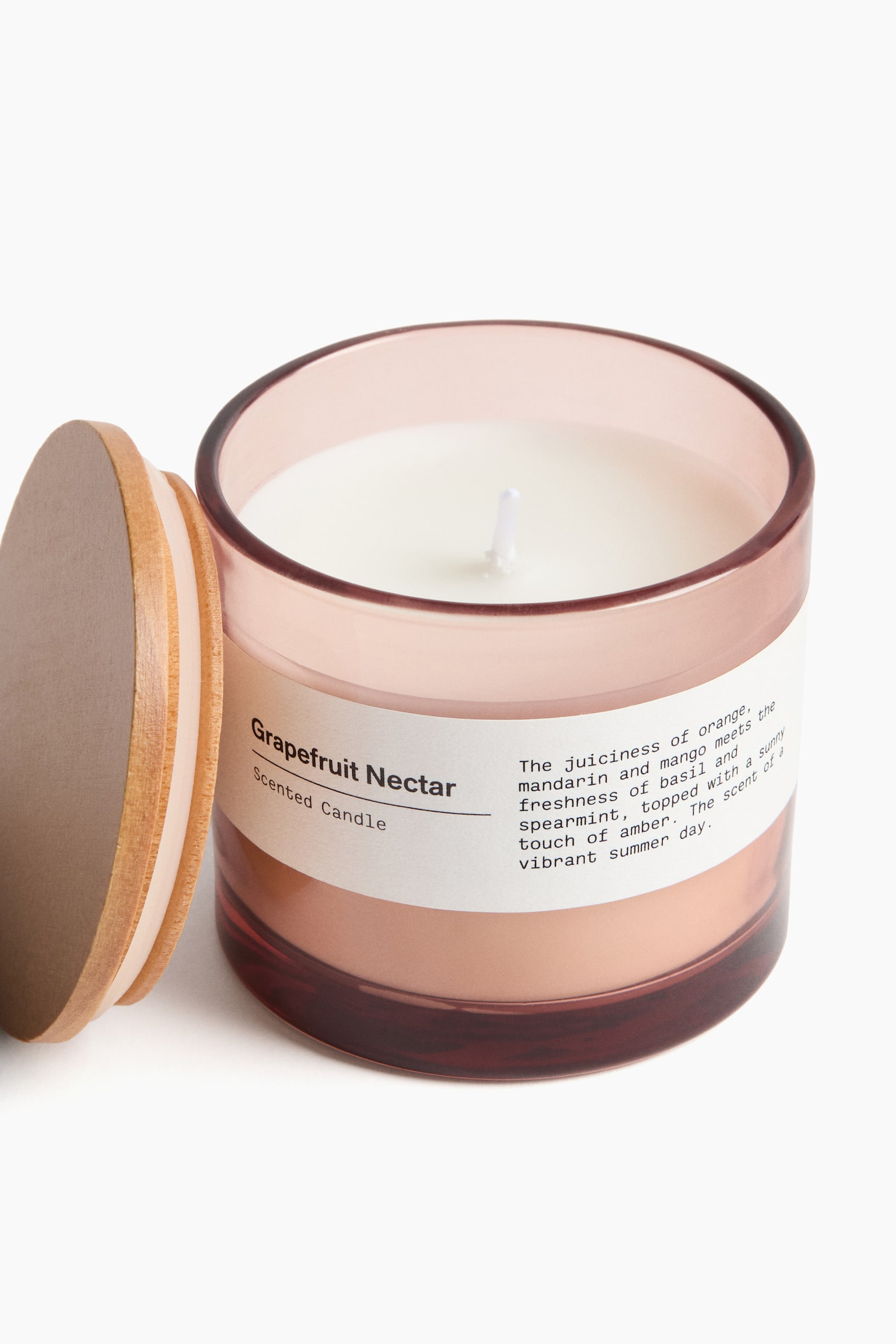 Scented candle in glass holder - Grapefruit Nectar/Sage Serenity/Yuzu Blossom/Sublime Patchouli/Crisp Cotton - 3