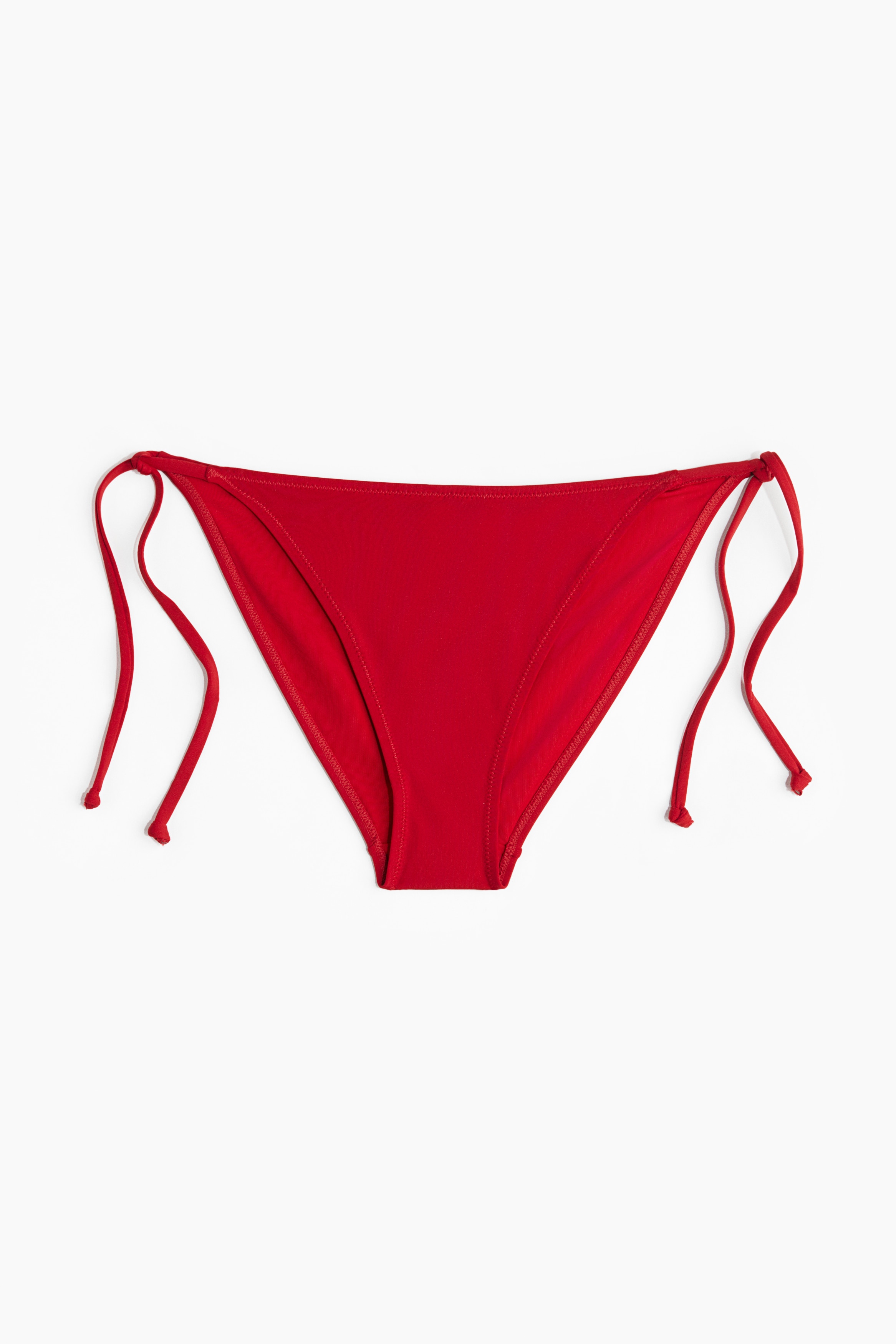 Bas de maillot Tanga à nouer - Rouge/Orange/Rouge corail