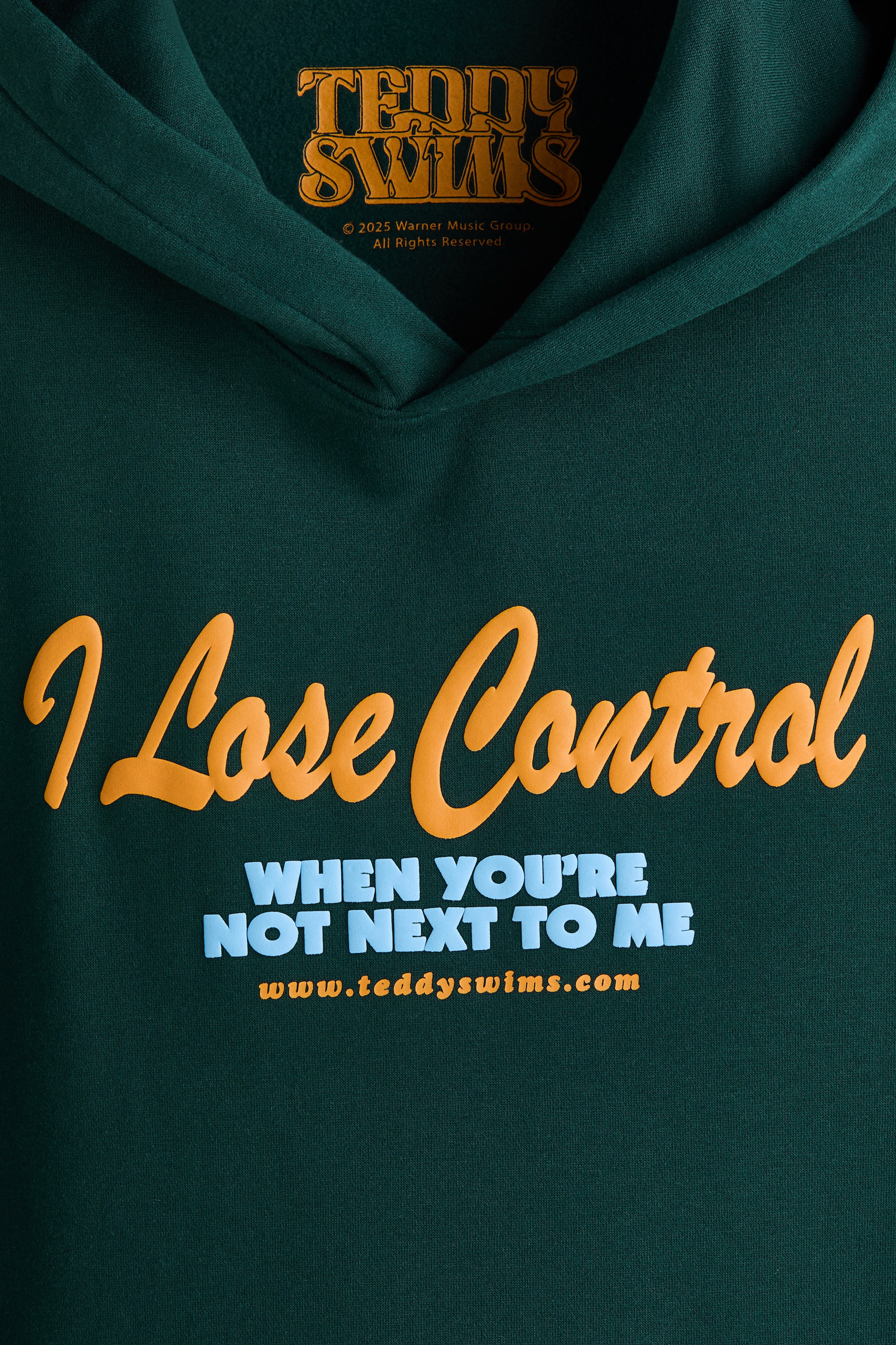 View larger image: Loose Fit Printed hoodie - Dark green/I lose control - Men | H&M 2