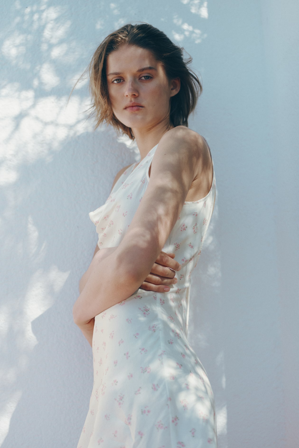 Cowl-Neck Satin Dress - image 4