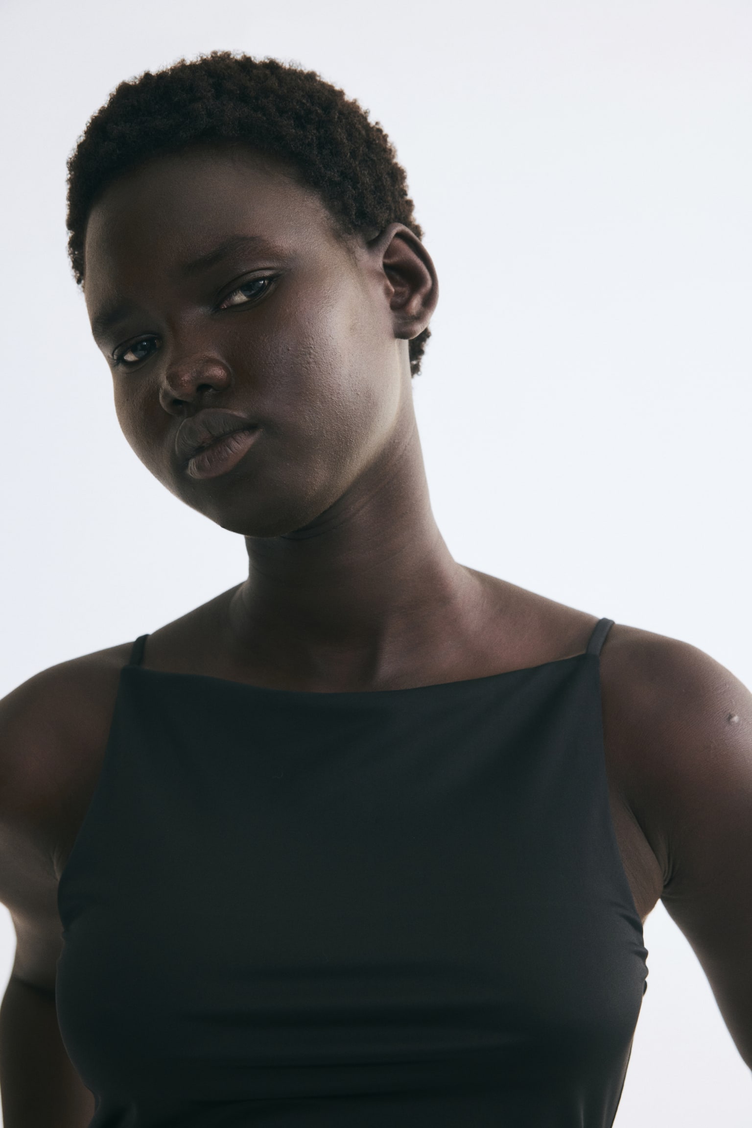 Женский топ H&M Jersey Tank Top, цвет: Чёрный — фото 3