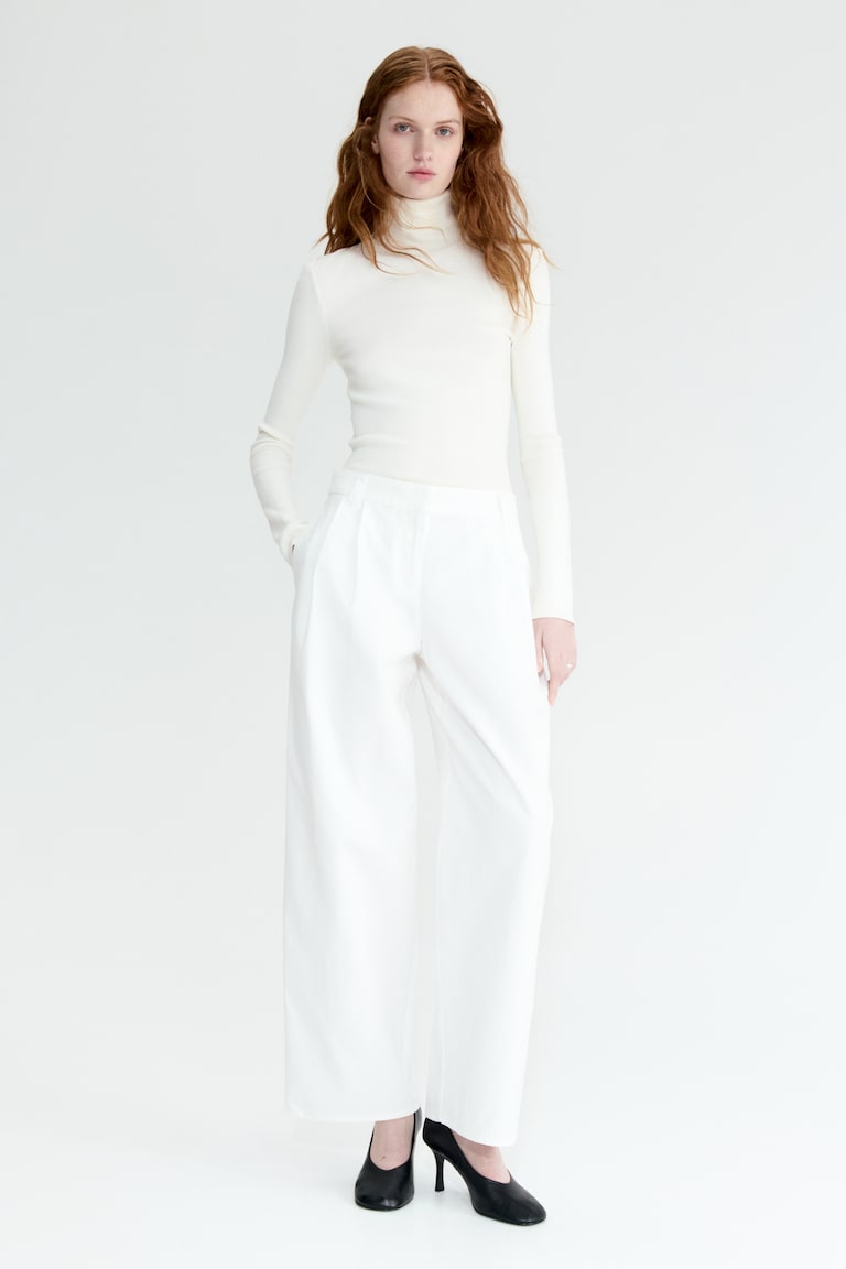 Pamučne pantalone elegantnog kroja