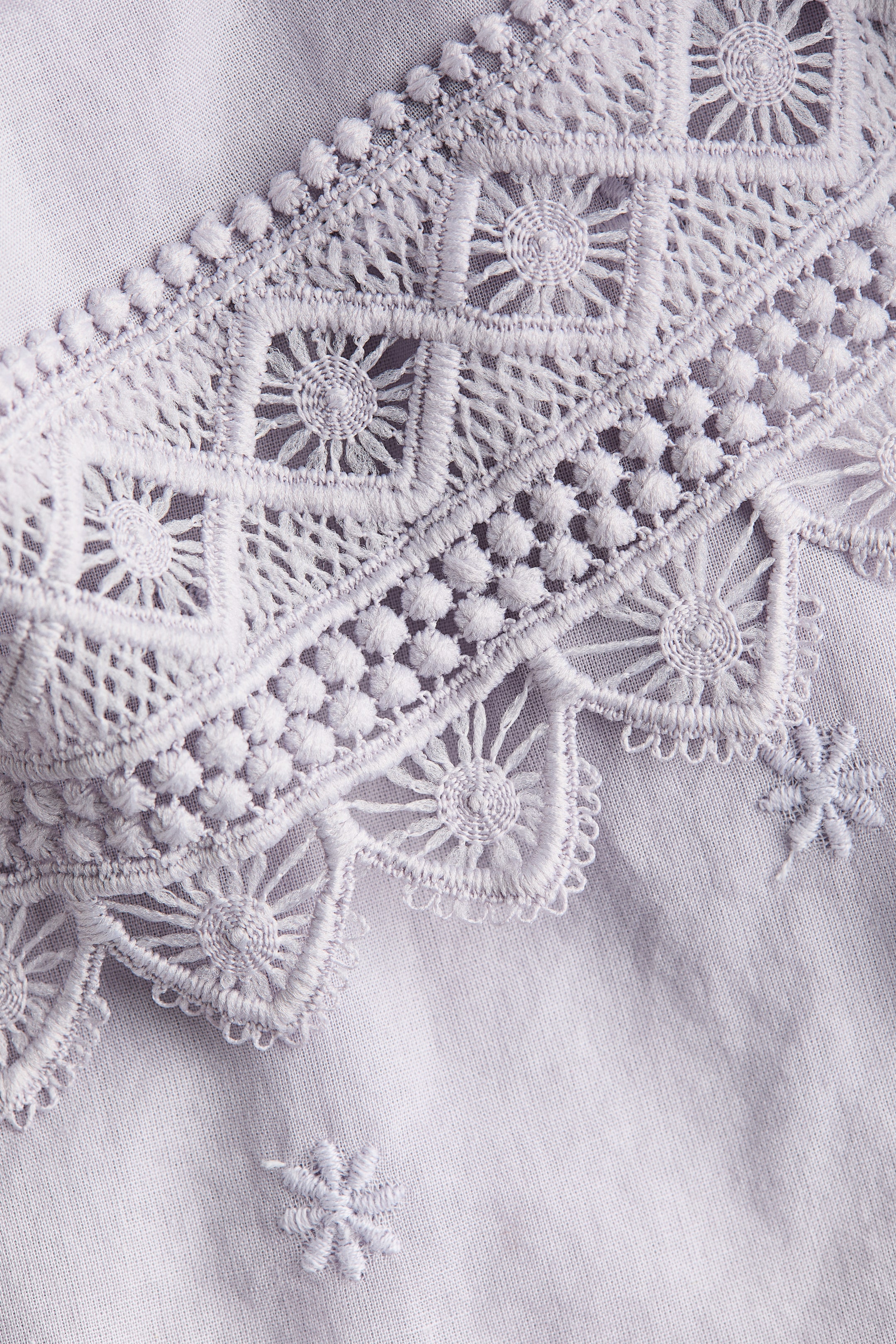 Robe en coton avec dentelle