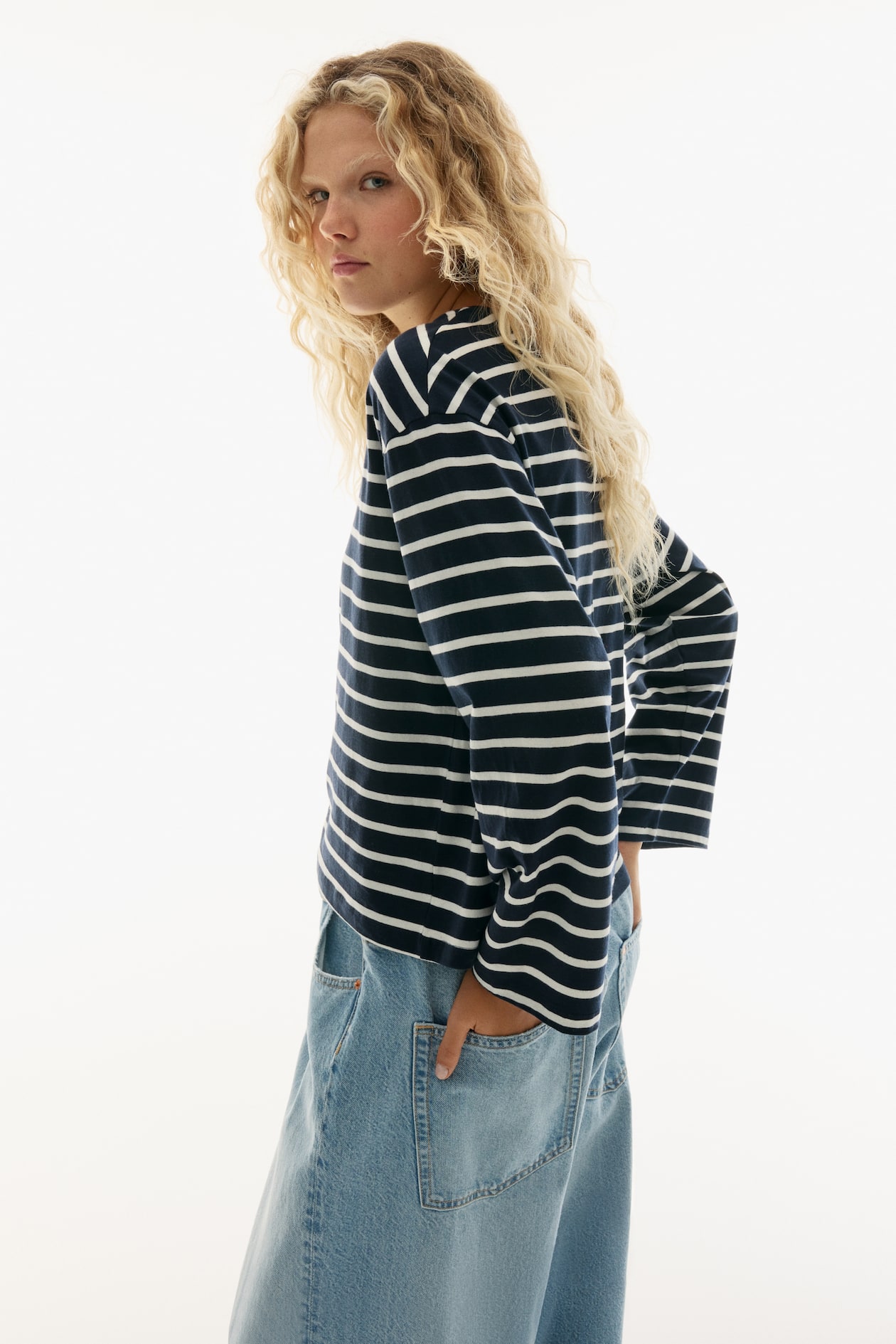 Long-Sleeved Cotton Top - image 2