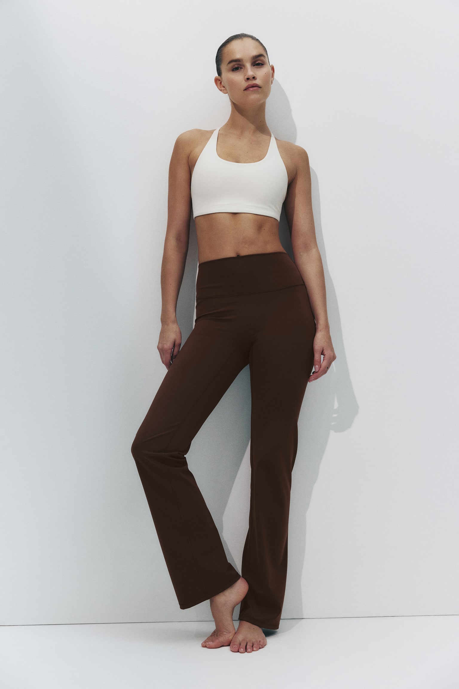 SculptMove™ Ausgestellte Sportleggings - Braun/Schwarz/Beige - 2