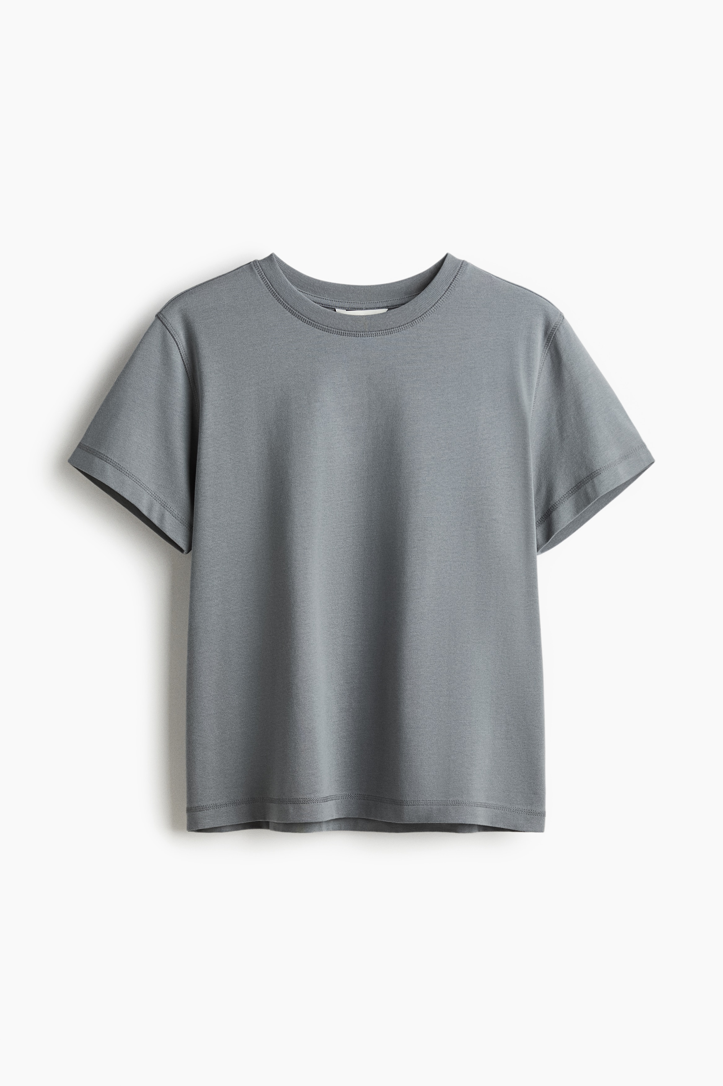 H & M - オーバーサイズ コットンTシャツ - グレー H & M - オーバーサイズ コットンTシャツ - グレー